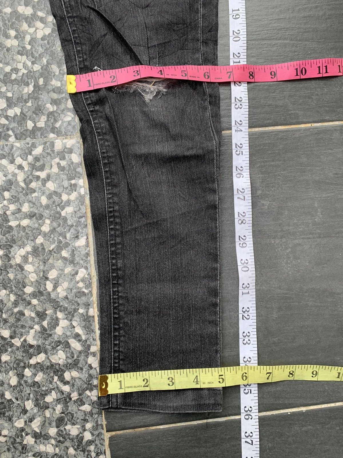 If Six Was Nine Glad News Punkster Distressed Denim Size US 31 - 13 Thumbnail