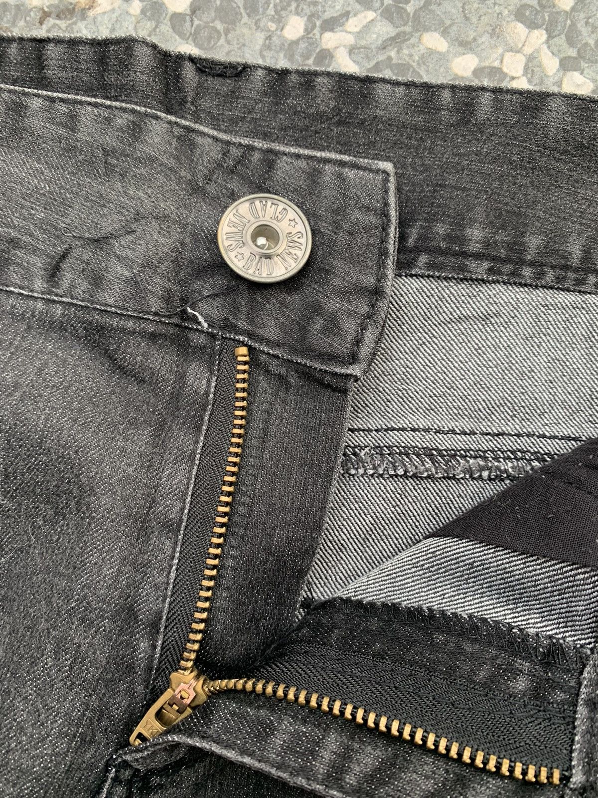If Six Was Nine Glad News Punkster Distressed Denim Size US 31 - 4 Thumbnail