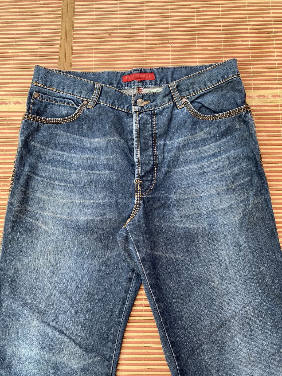 FCUK Vintage Fcuk Distressed Flare Pant Size US 34 / EU 50 - 2 Thumbnail