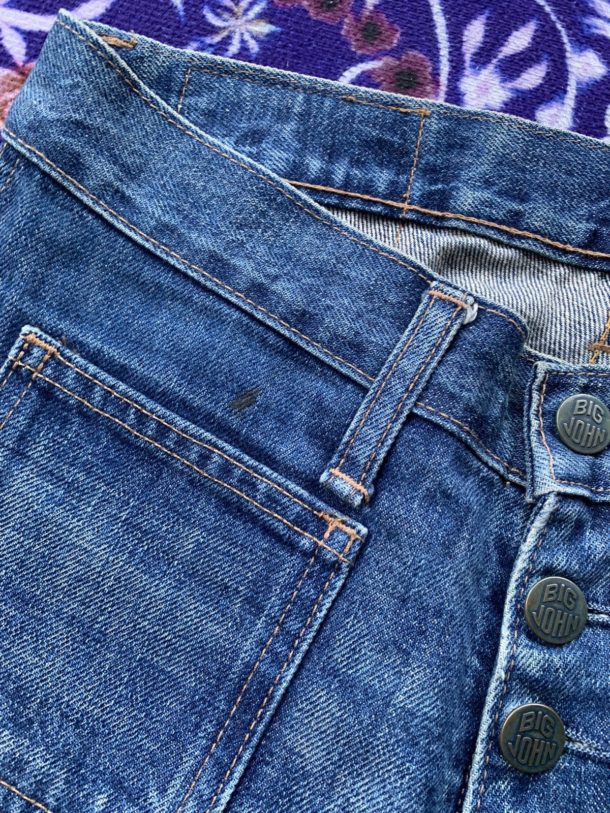Big John × Vintage Big John Faded Wash Denim Size US 29 - 6 Thumbnail