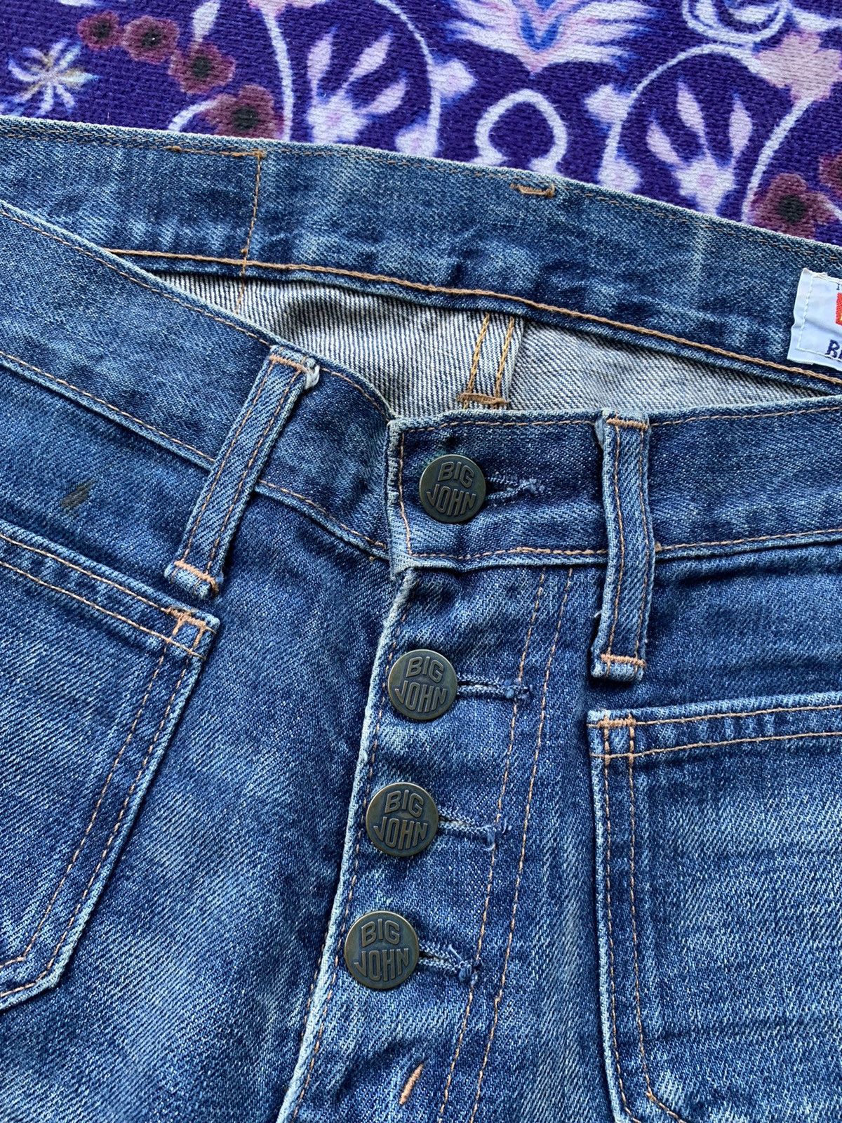 Big John × Vintage Big John Faded Wash Denim Size US 29 - 7 Thumbnail