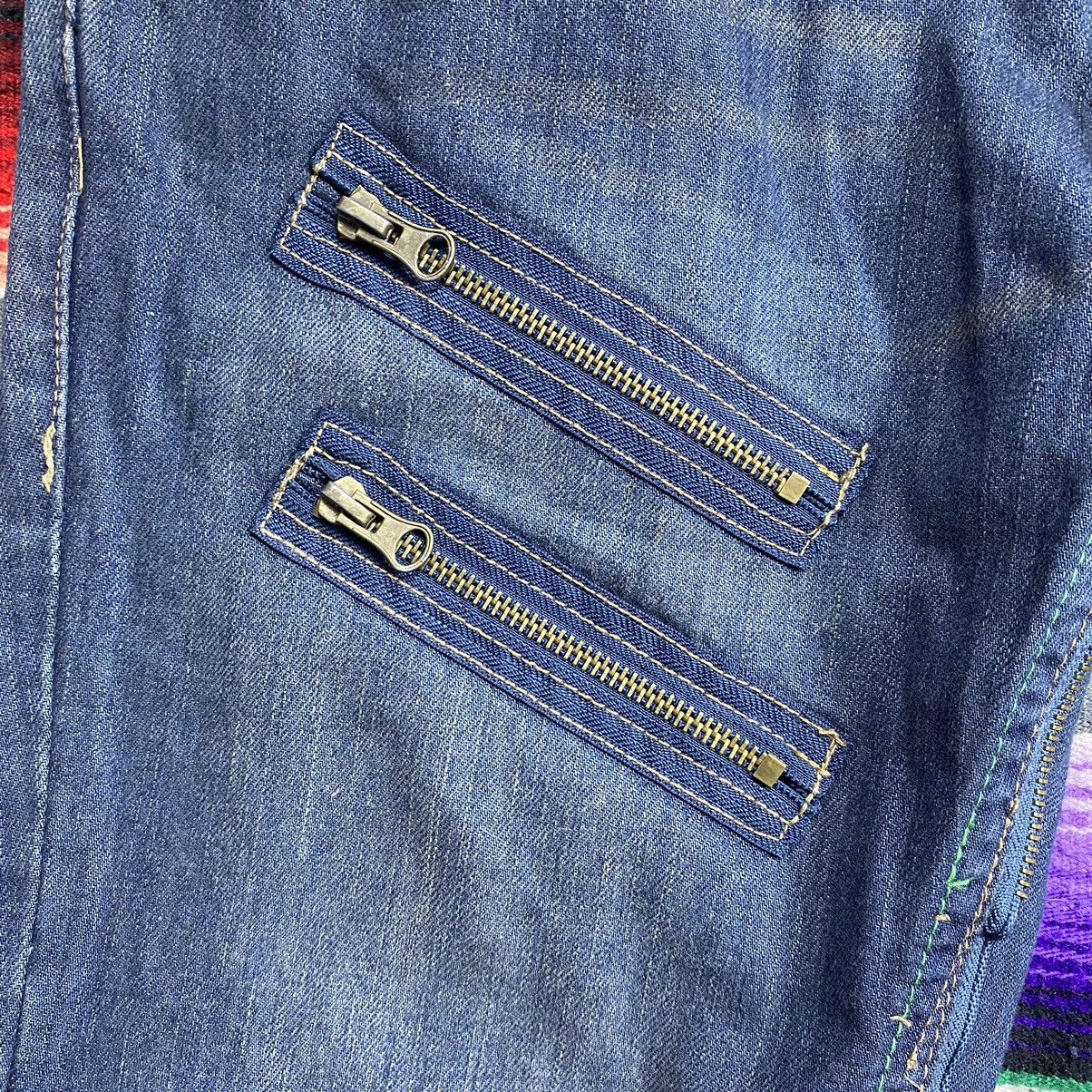 Other Vintage Japanese Multi Pocket Zipper Denim Jeans Size US 34 / EU 50 - 4 Thumbnail