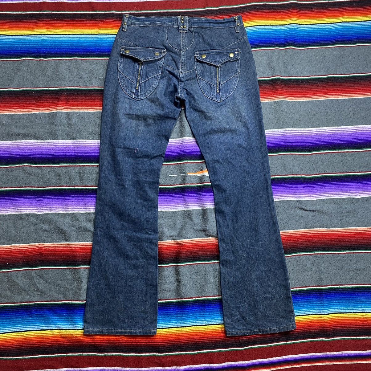 Other Vintage Japanese Multi Pocket Zipper Denim Jeans Size US 34 / EU 50 - 10 Thumbnail
