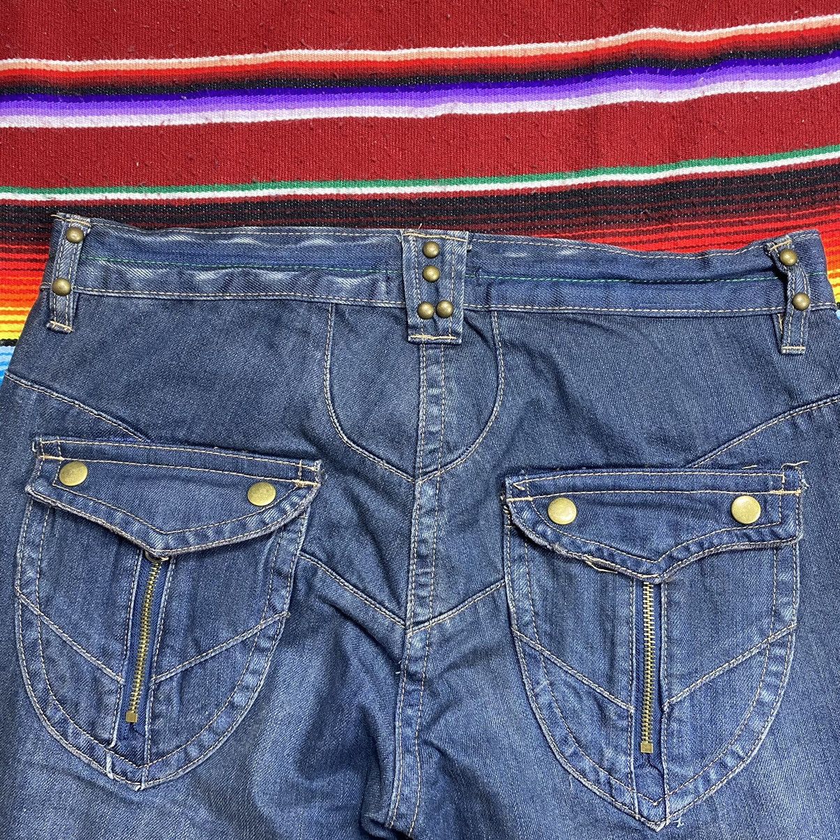 Other Vintage Japanese Multi Pocket Zipper Denim Jeans Size US 34 / EU 50 - 14 Thumbnail