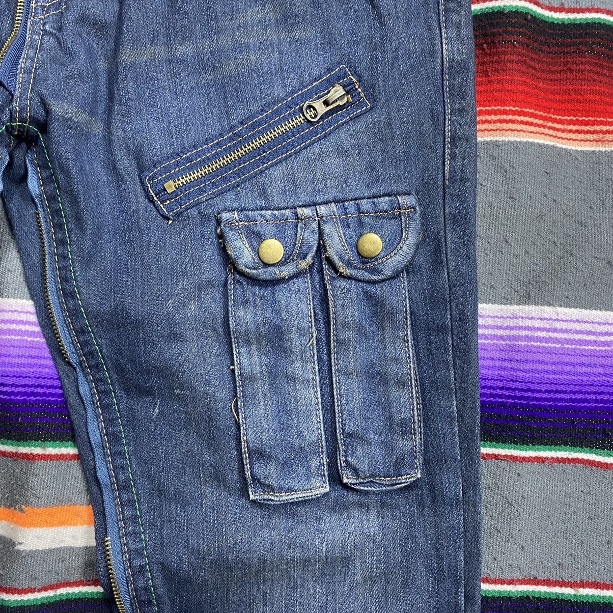 Other Vintage Japanese Multi Pocket Zipper Denim Jeans Size US 34 / EU 50 - 5 Thumbnail