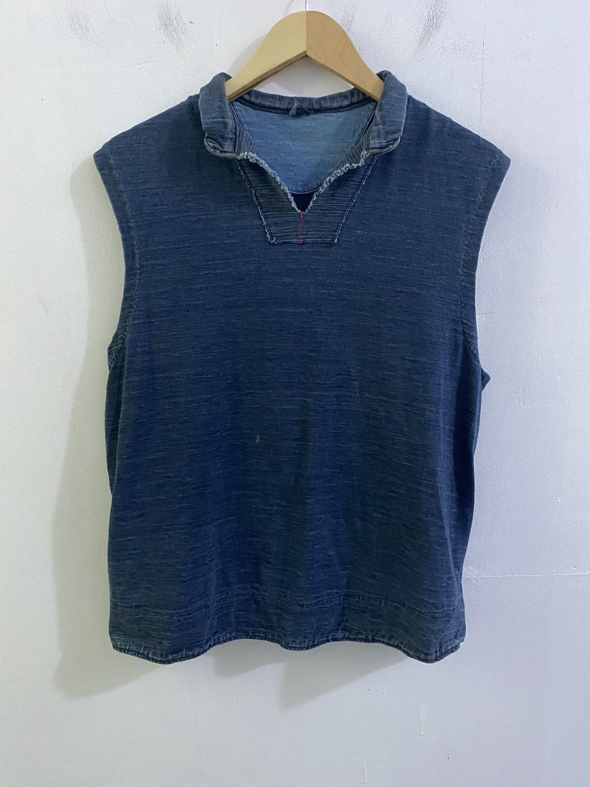 Vintage 45rpm Indigo Dyed Sleeveless