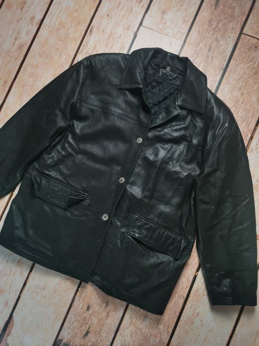 Vintage 90s genuine leather jacket | Grailed