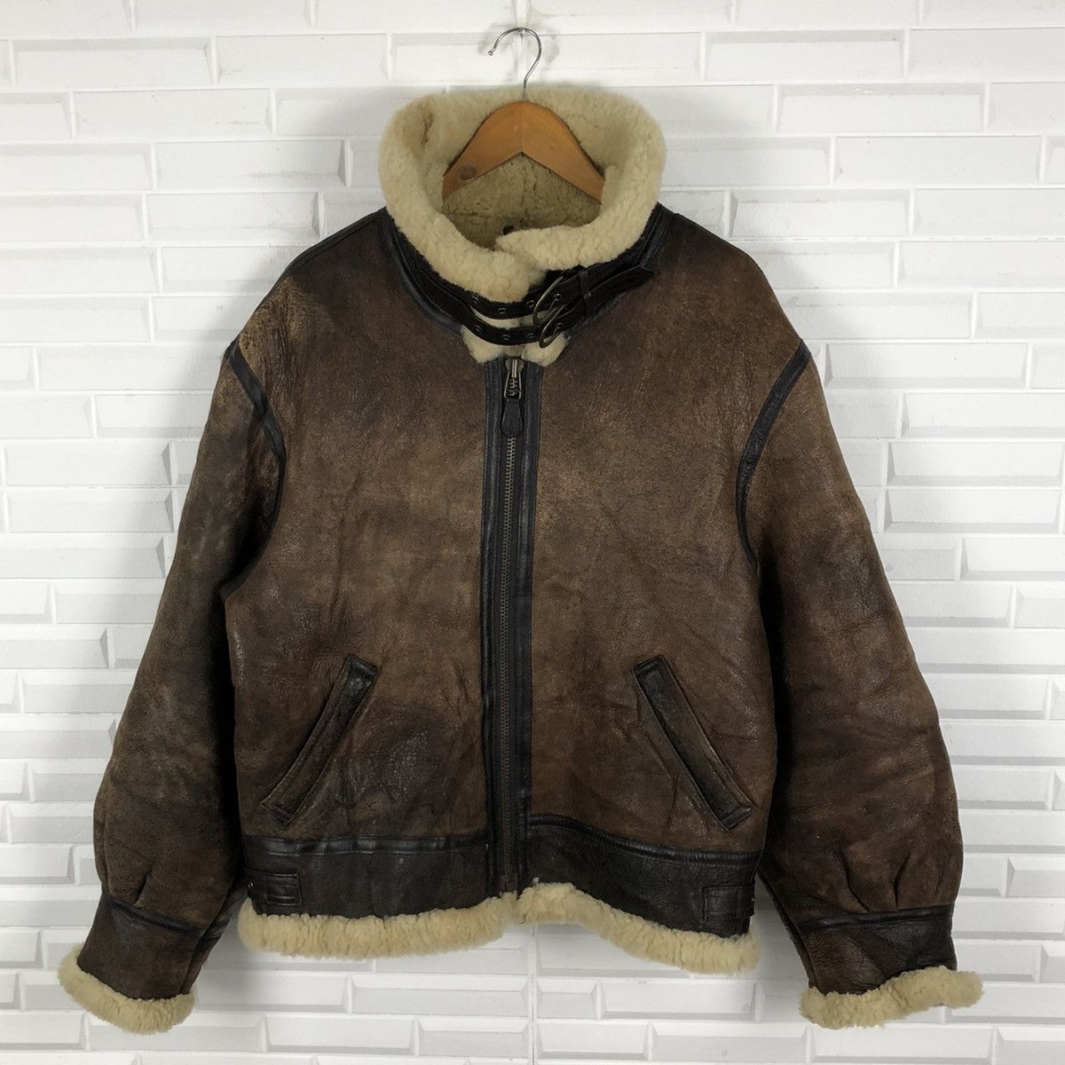 Genuine Leather 🛫🔥NEED GONE🔥🛫TYPE B3 U.S.A.A.F LAMB SKIN LEATHER JACKET Size US L / EU 52-54 / 3 - 1 Thumbnail
