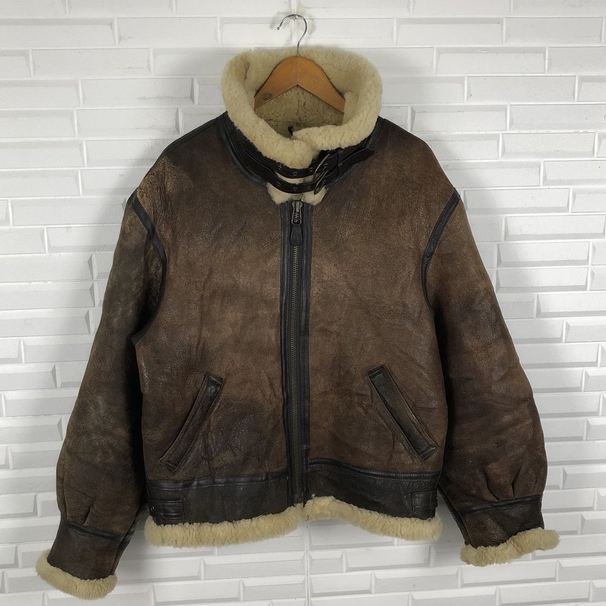 Genuine Leather 🛫🔥NEED GONE🔥🛫TYPE B3 U.S.A.A.F LAMB SKIN LEATHER JACKET Size US L / EU 52-54 / 3 - 3 Thumbnail