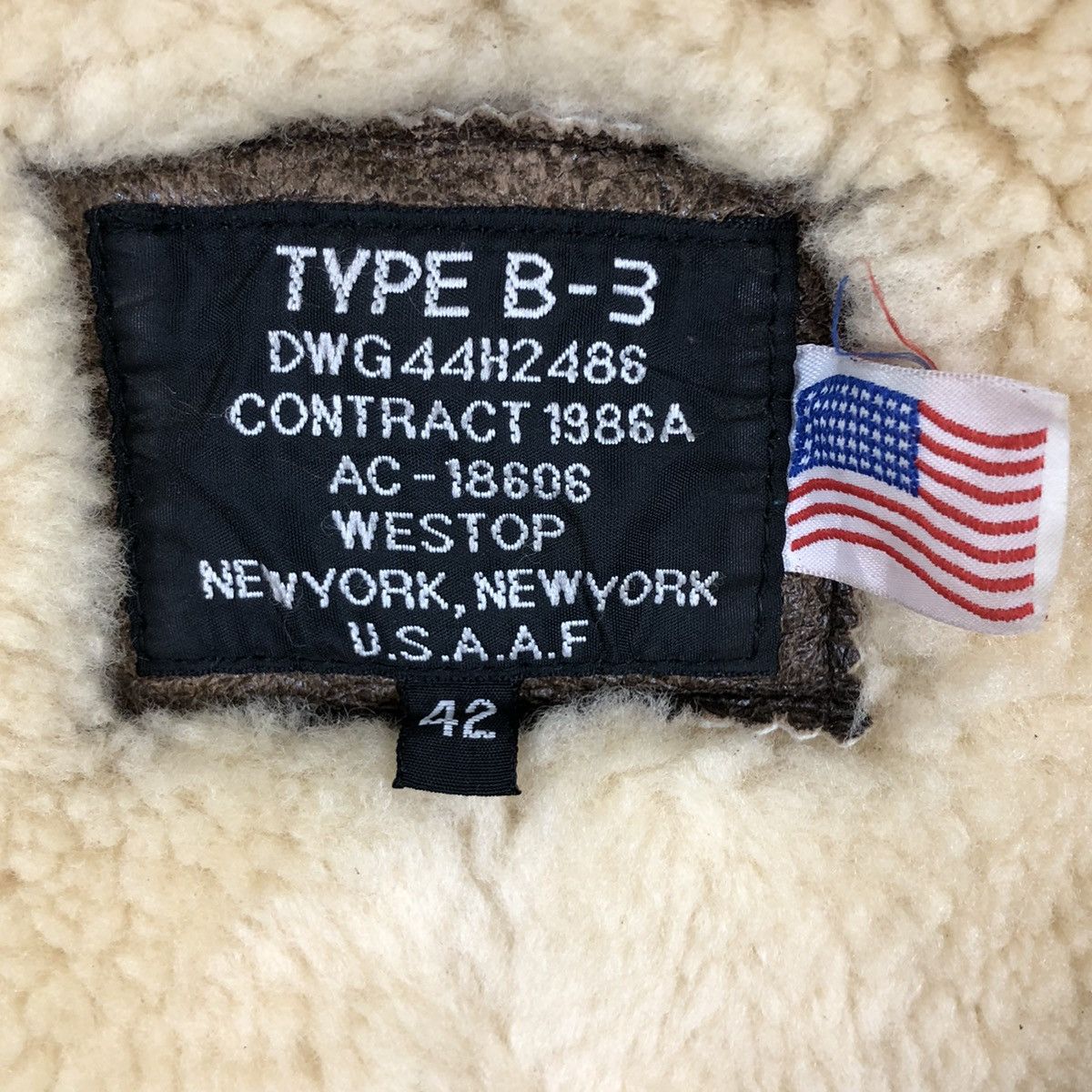 Genuine Leather 🛫🔥NEED GONE🔥🛫TYPE B3 U.S.A.A.F LAMB SKIN LEATHER JACKET Size US L / EU 52-54 / 3 - 8 Thumbnail