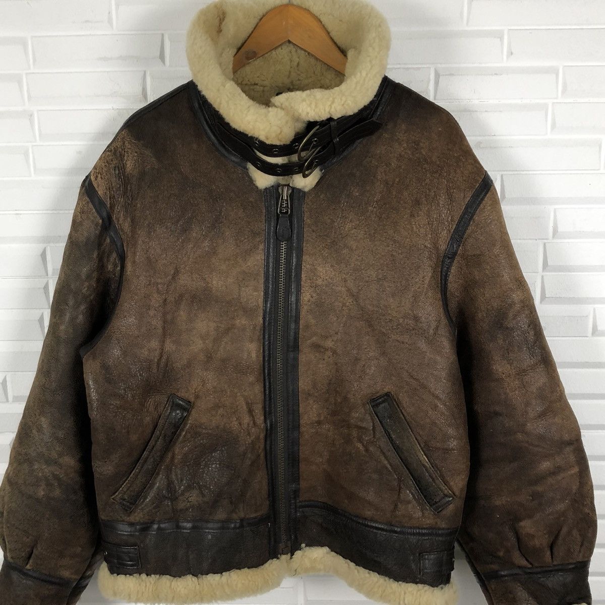 Genuine Leather 🛫🔥NEED GONE🔥🛫TYPE B3 U.S.A.A.F LAMB SKIN LEATHER JACKET Size US L / EU 52-54 / 3 - 4 Thumbnail