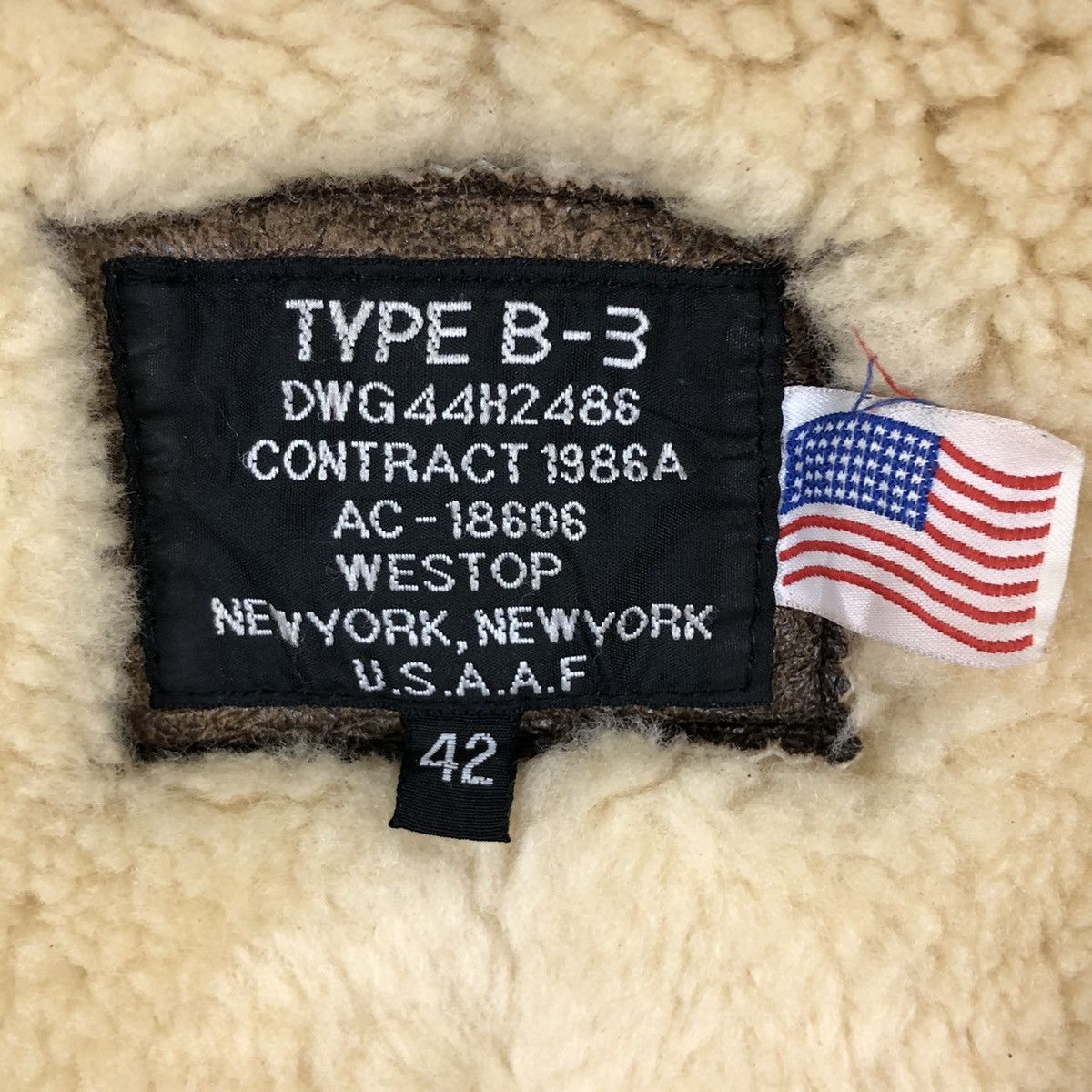 Genuine Leather 🛫🔥NEED GONE🔥🛫TYPE B3 U.S.A.A.F LAMB SKIN LEATHER JACKET Size US L / EU 52-54 / 3 - 9 Thumbnail