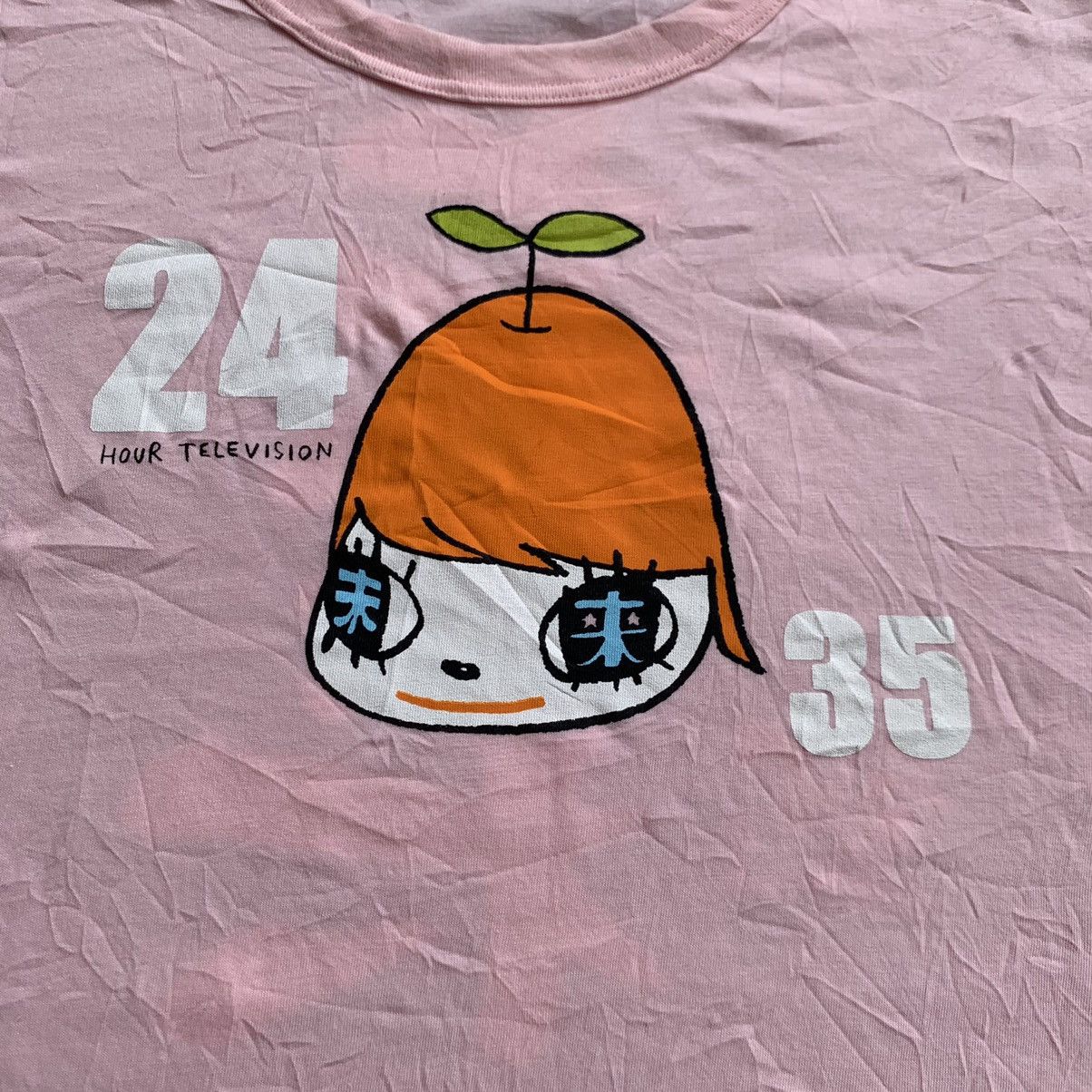 Japanese Brand × Vintage Vintage 24hours television merch tee by yoshitomo nara Size US M / EU 48-50 / 2 - 2 Thumbnail