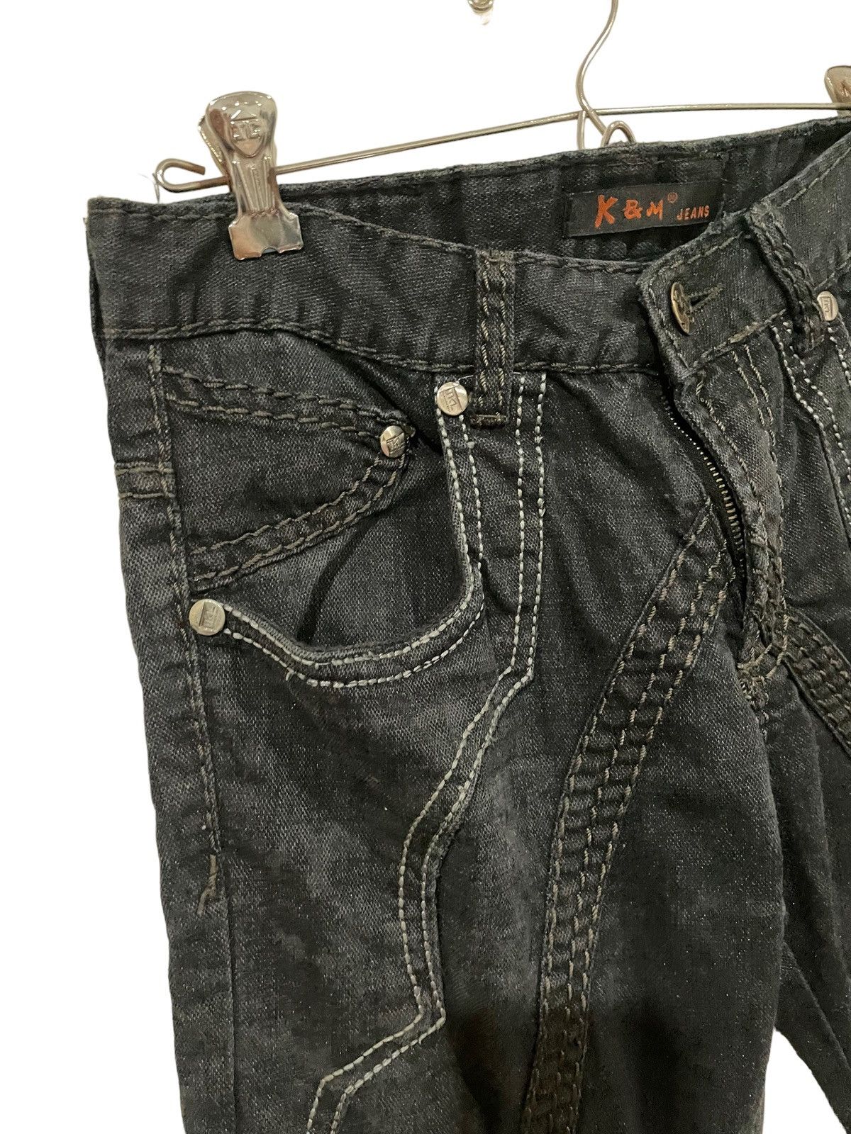Japanese Brand Kosmo Lupo TKL Distressed Denim Size US 32 / EU 48 - 6 Thumbnail
