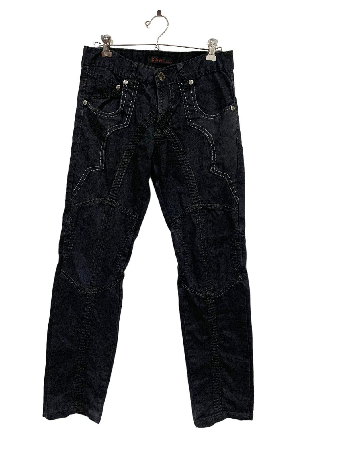 Japanese Brand Kosmo Lupo TKL Distressed Denim Size US 32 / EU 48 - 2 Thumbnail