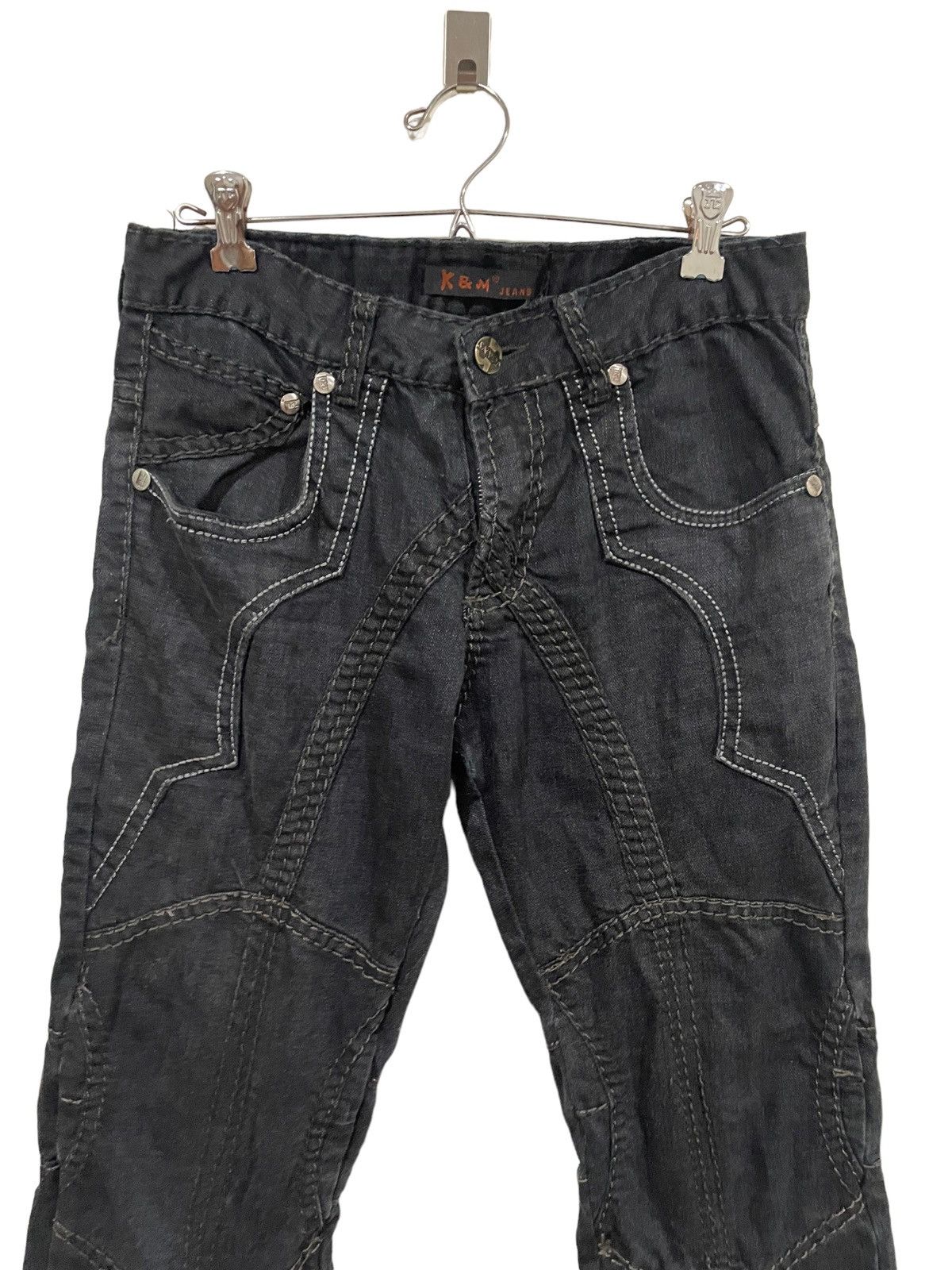 Japanese Brand Kosmo Lupo TKL Distressed Denim Size US 32 / EU 48 - 5 Thumbnail