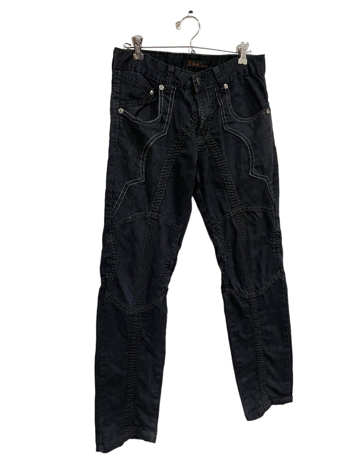 Japanese Brand Kosmo Lupo TKL Distressed Denim Size US 32 / EU 48 - 3 Thumbnail
