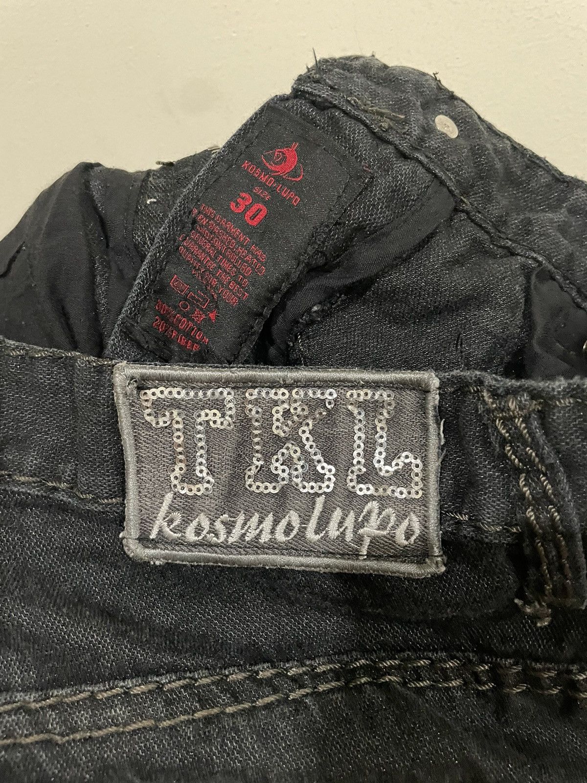 Japanese Brand Kosmo Lupo TKL Distressed Denim Size US 32 / EU 48 - 21 Thumbnail