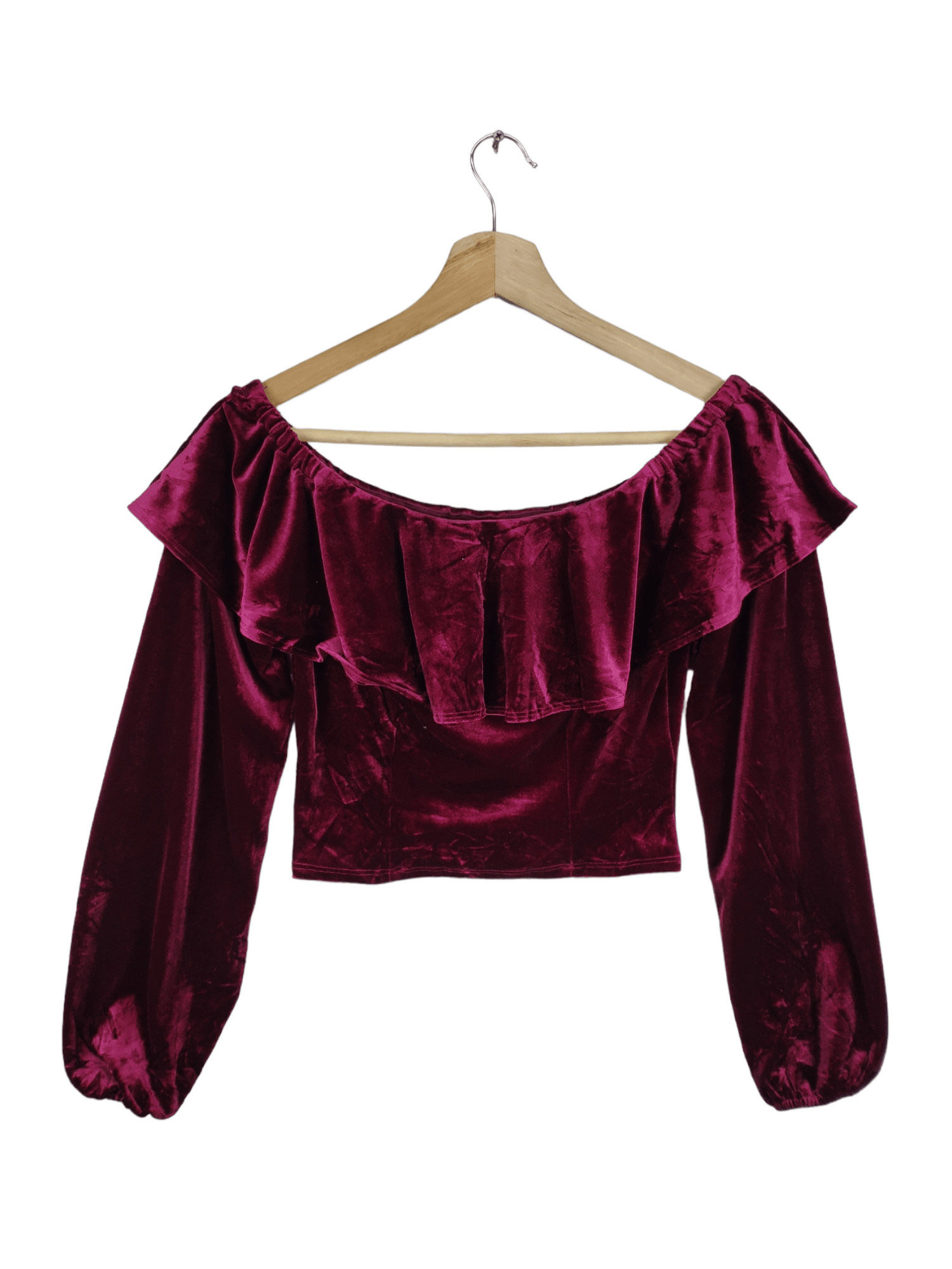 Forever 21 Summer Cropped Top Velvet Forever 21 Size M / US 6-8 / IT 42-44 - 1 Thumbnail
