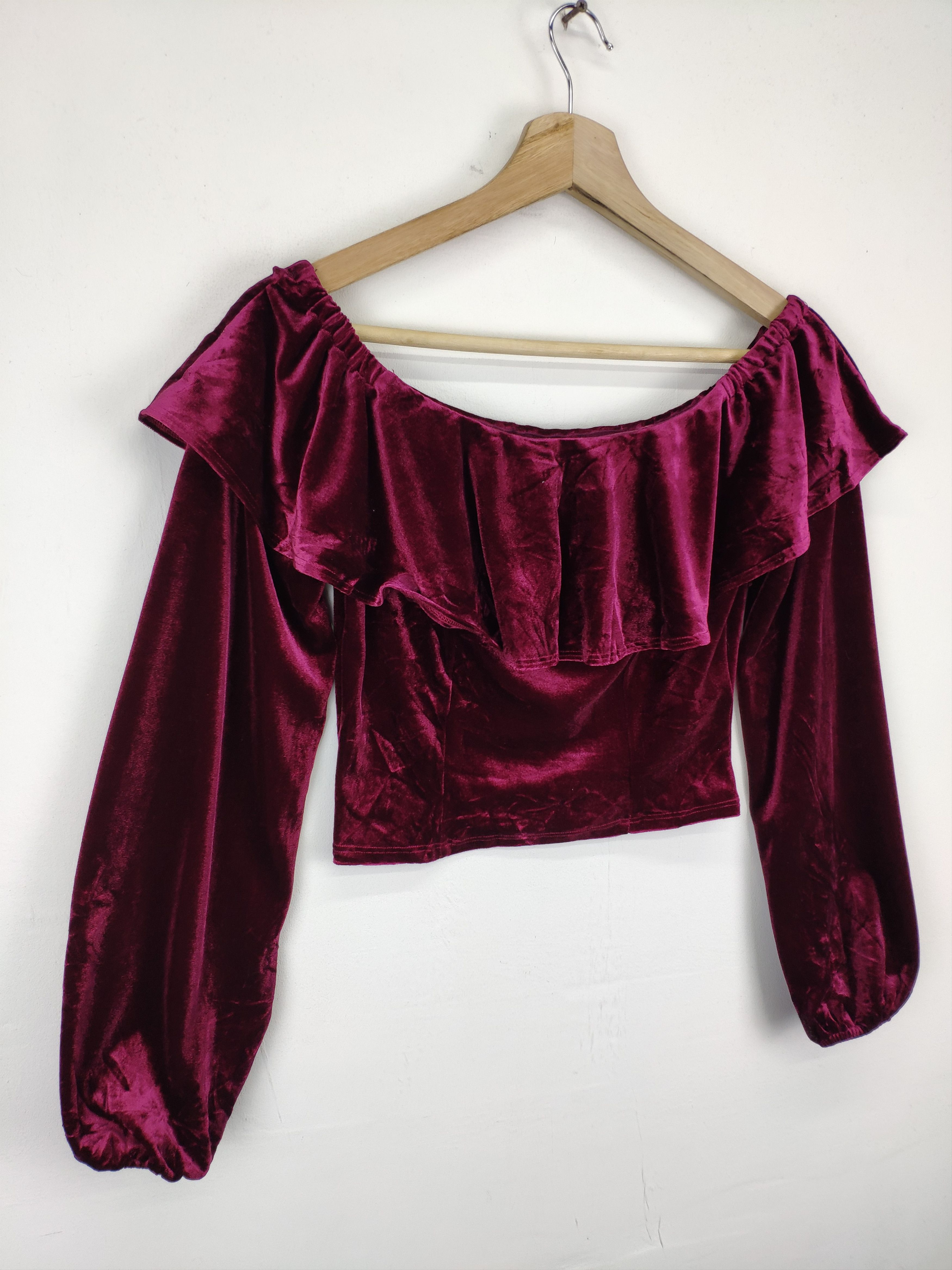Forever 21 Summer Cropped Top Velvet Forever 21 Size M / US 6-8 / IT 42-44 - 6 Thumbnail