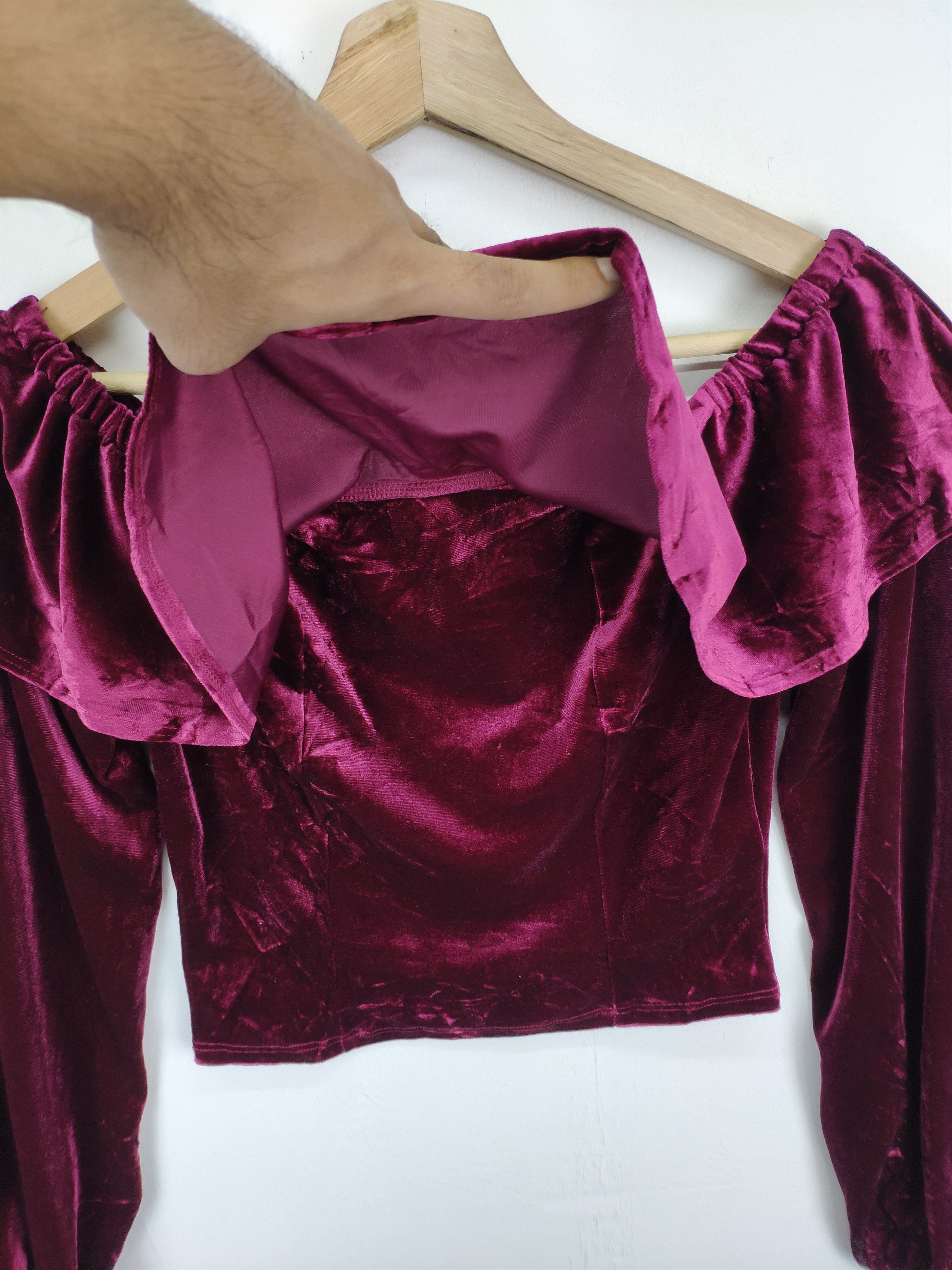Forever 21 Summer Cropped Top Velvet Forever 21 Size M / US 6-8 / IT 42-44 - 9 Thumbnail