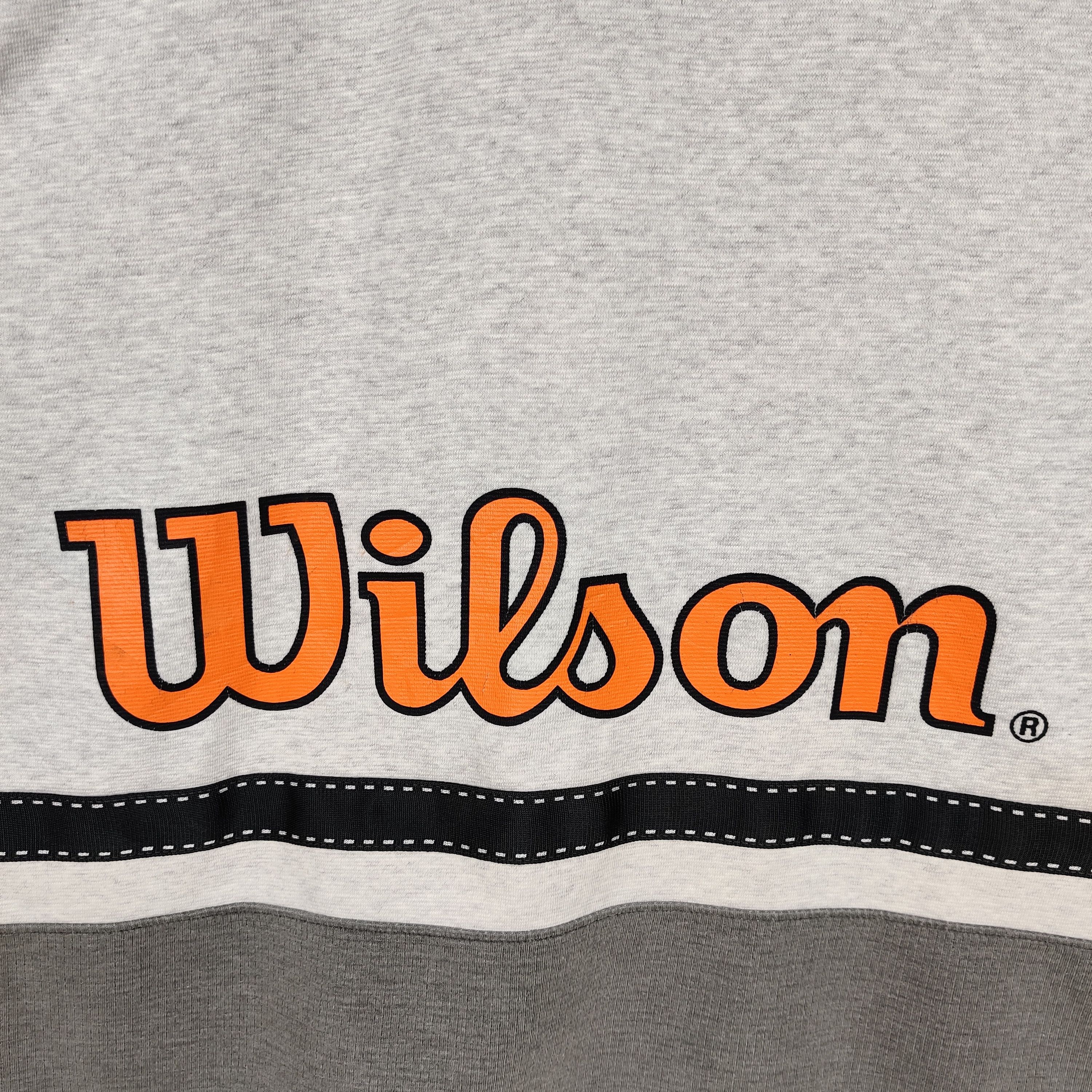 Wilson Vintage Wilson Sweatshirt Half Zipper Big Logo Pullover Size US L / EU 52-54 / 3 - 8 Thumbnail