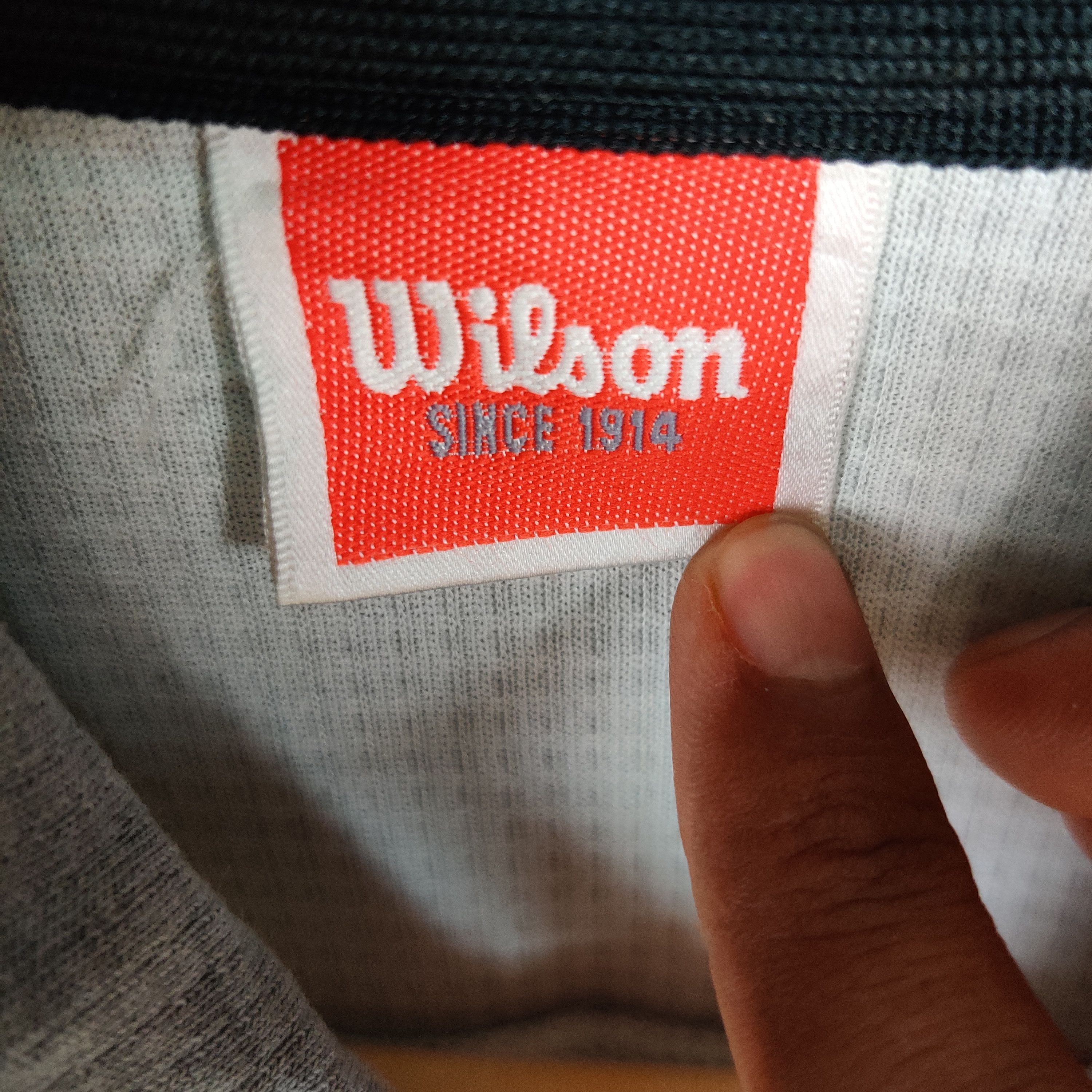 Wilson Vintage Wilson Sweatshirt Half Zipper Big Logo Pullover Size US L / EU 52-54 / 3 - 3 Thumbnail