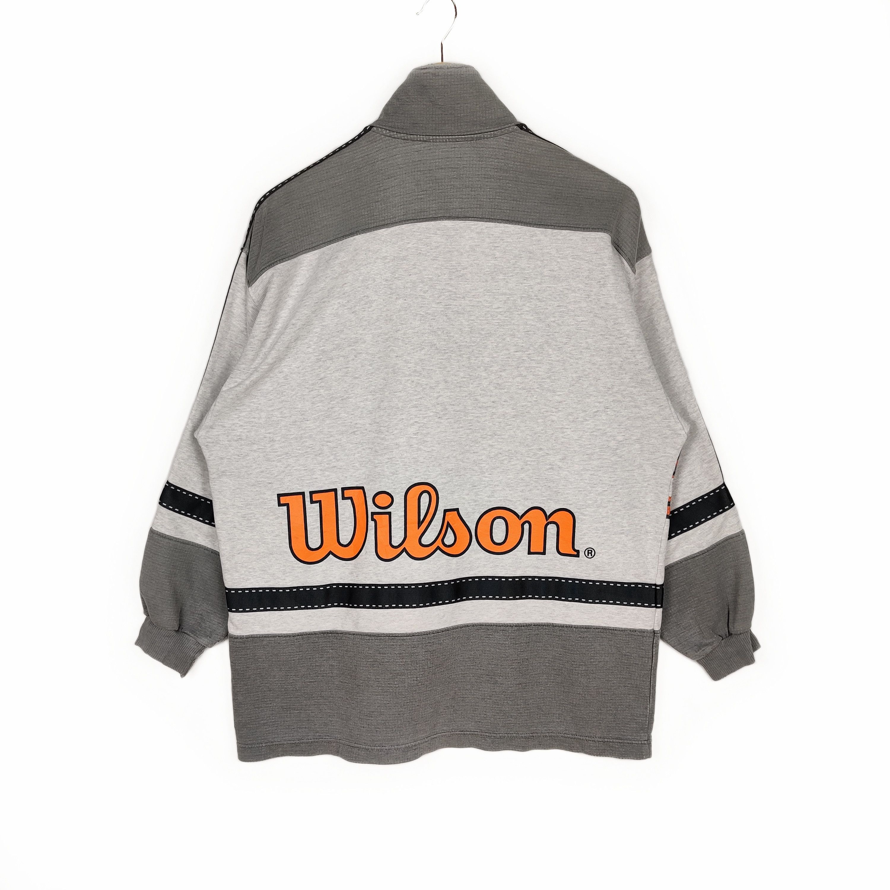 Wilson Vintage Wilson Sweatshirt Half Zipper Big Logo Pullover Size US L / EU 52-54 / 3 - 7 Thumbnail