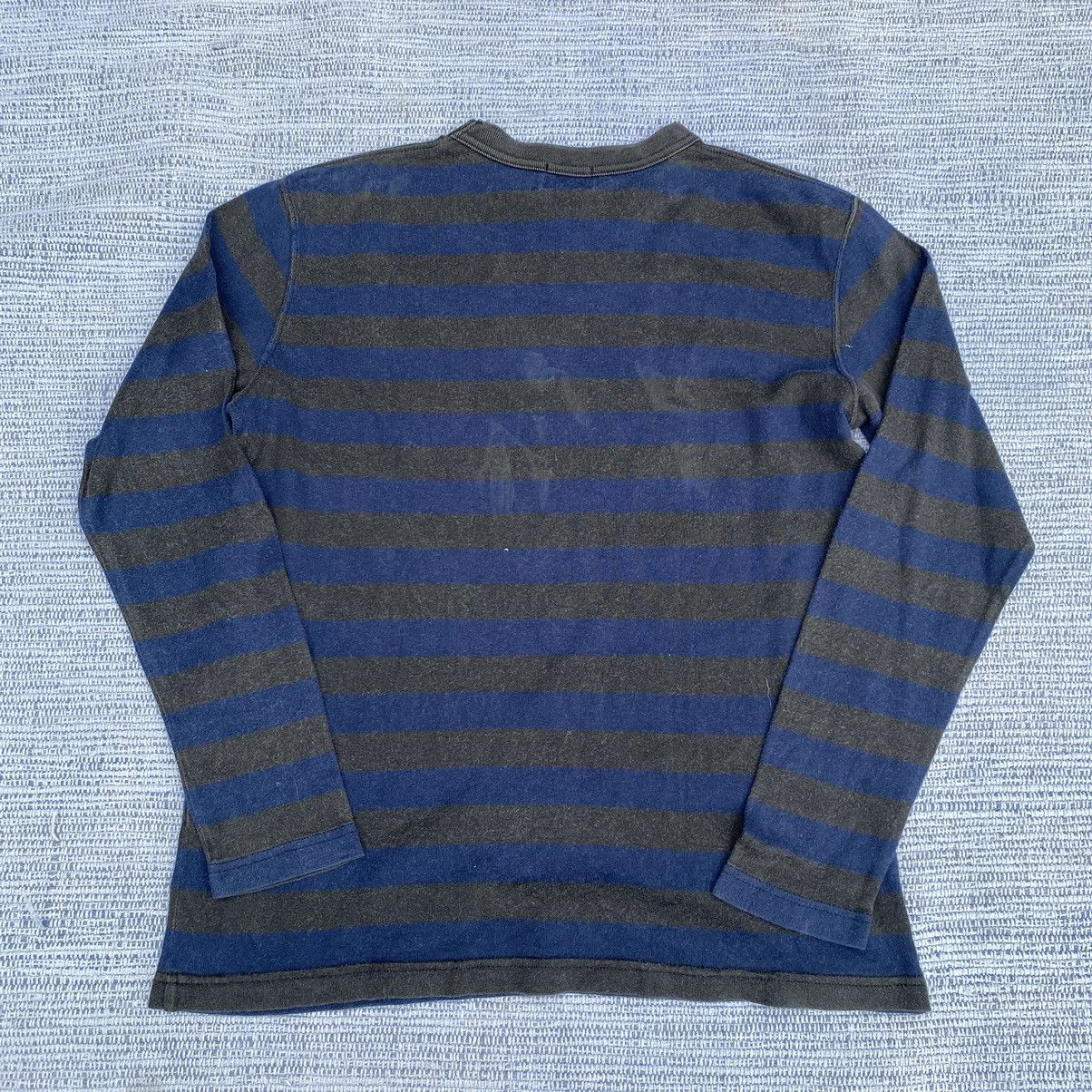 Beams Plus striped blue longsleeve Size M / US 6-8 / IT 42-44 - 2 Thumbnail