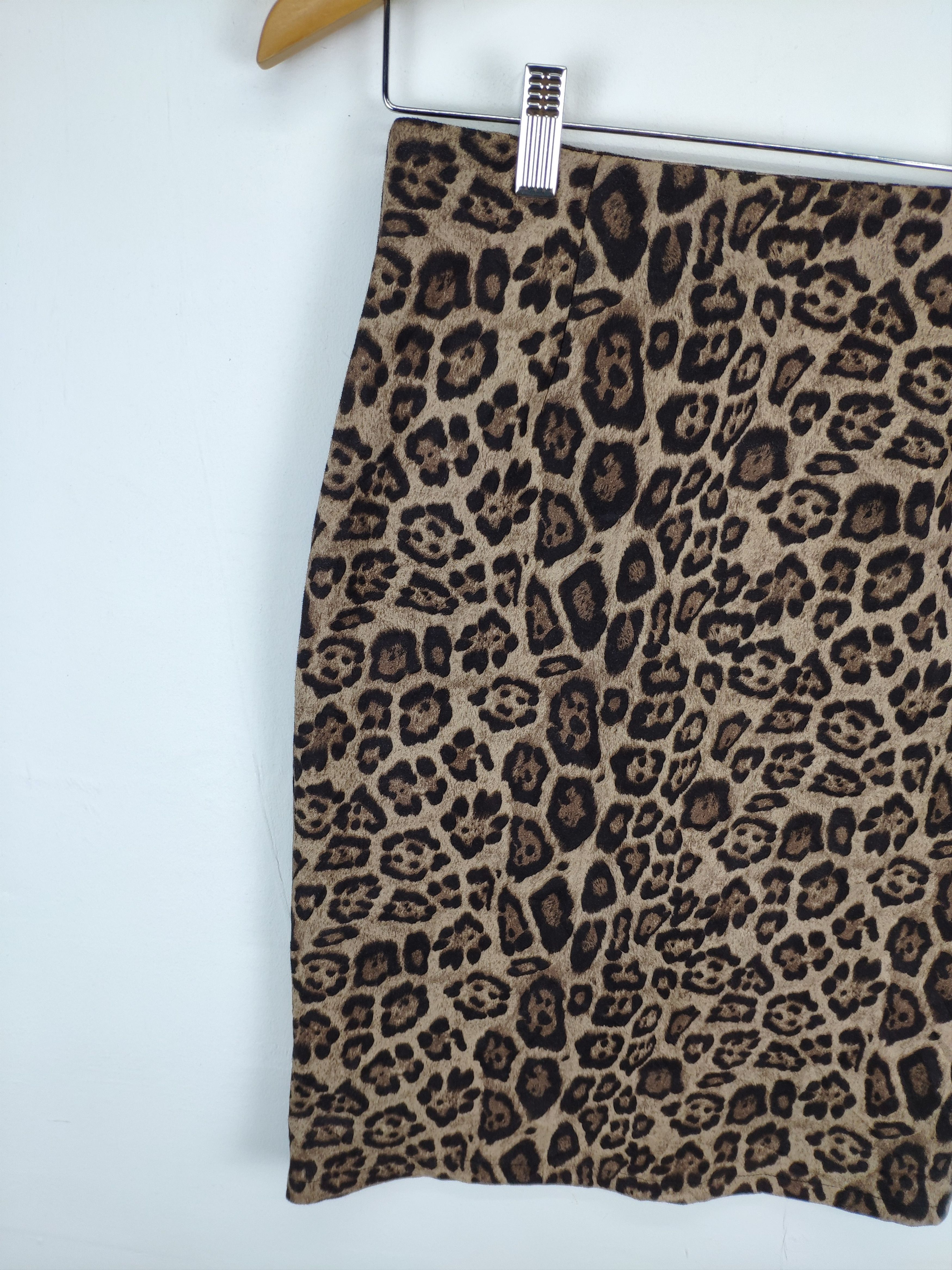 Japanese Brand Vintage Leopard Mini Skirt Fullprint Unbranded Size 26" / US 2 / IT 38 - 5 Thumbnail