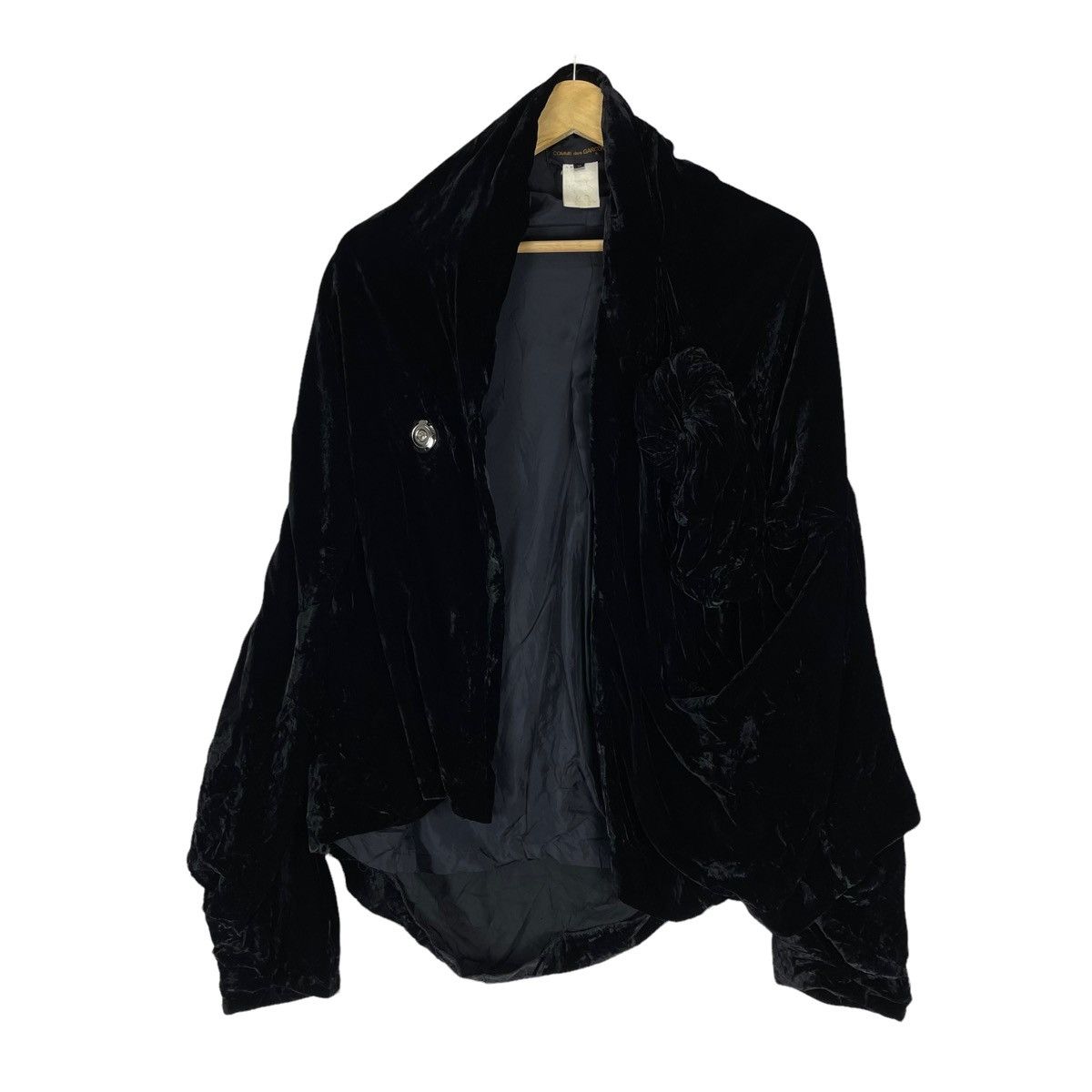 Comme des Garcons 🔥COMME DES GARCONS AW1991 VELVET FLOWER JACKET Size M / US 6-8 / IT 42-44 - 7 Thumbnail