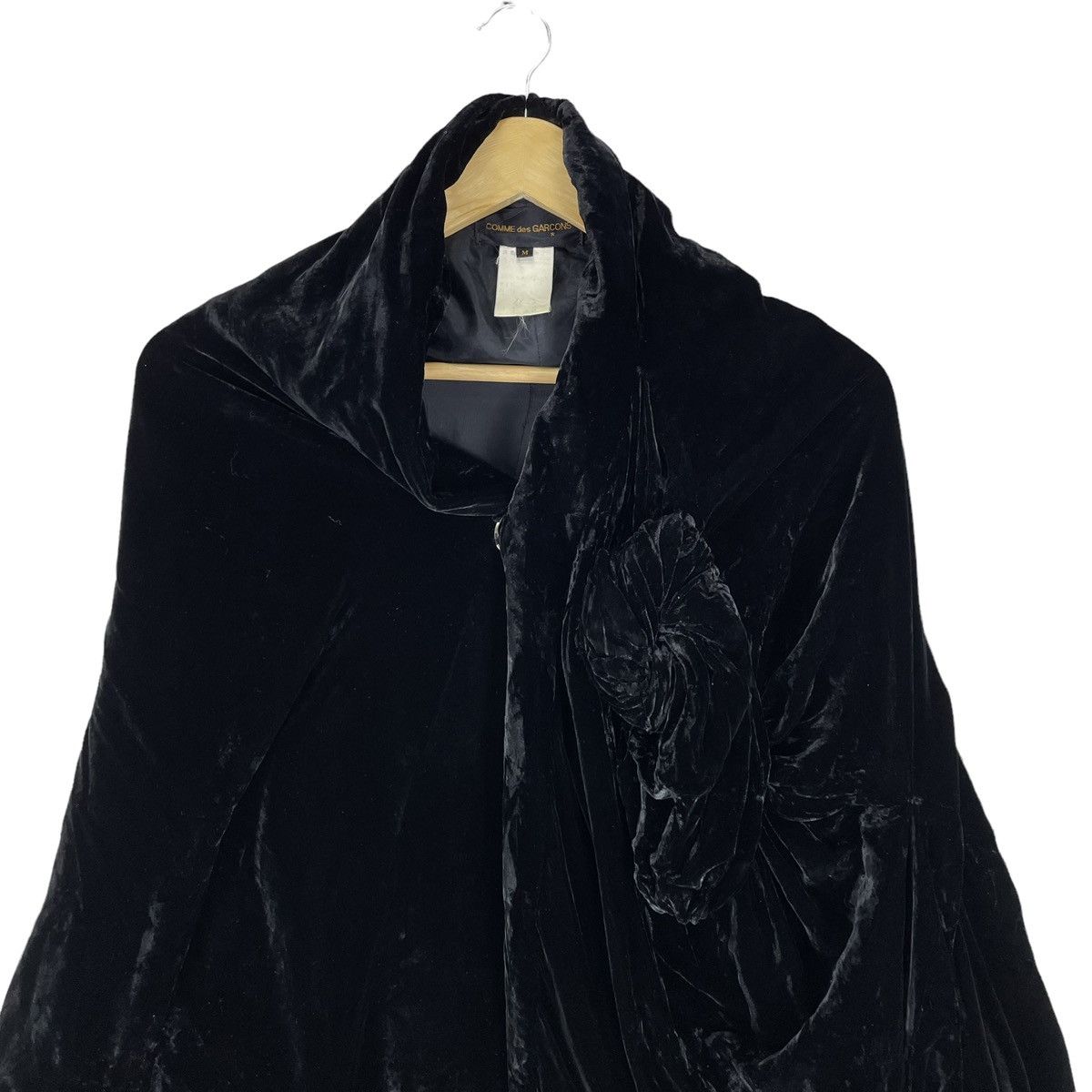 Comme des Garcons 🔥COMME DES GARCONS AW1991 VELVET FLOWER JACKET Size M / US 6-8 / IT 42-44 - 3 Thumbnail