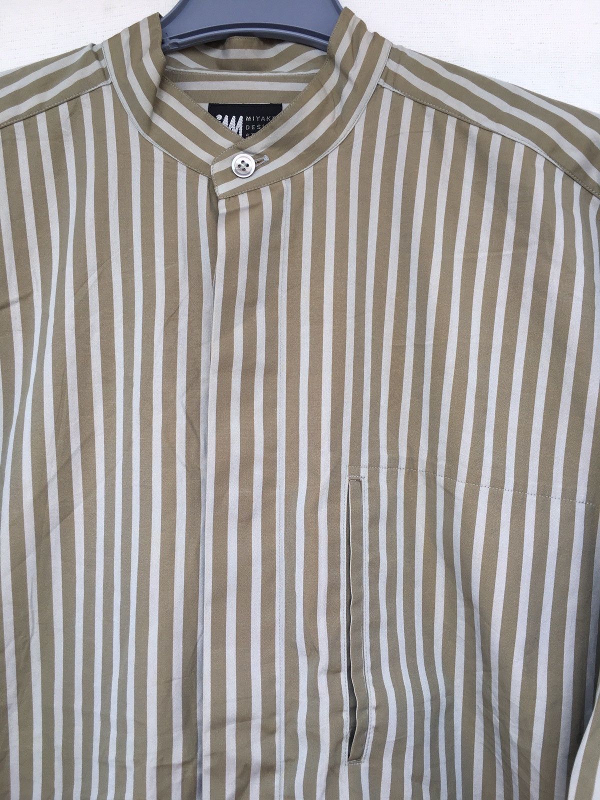 Issey Miyake mandarin stripe shirt Size US L / EU 52-54 / 3 - 7 Thumbnail