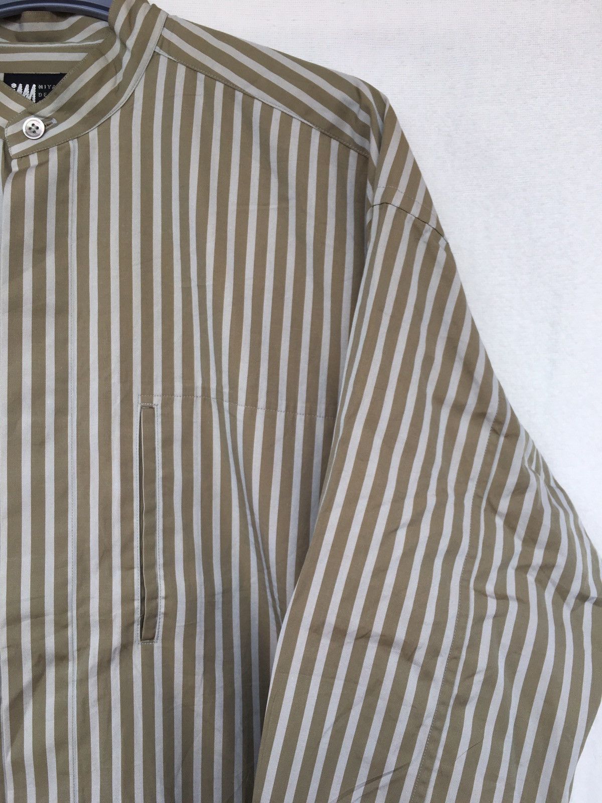 Issey Miyake mandarin stripe shirt Size US L / EU 52-54 / 3 - 3 Thumbnail