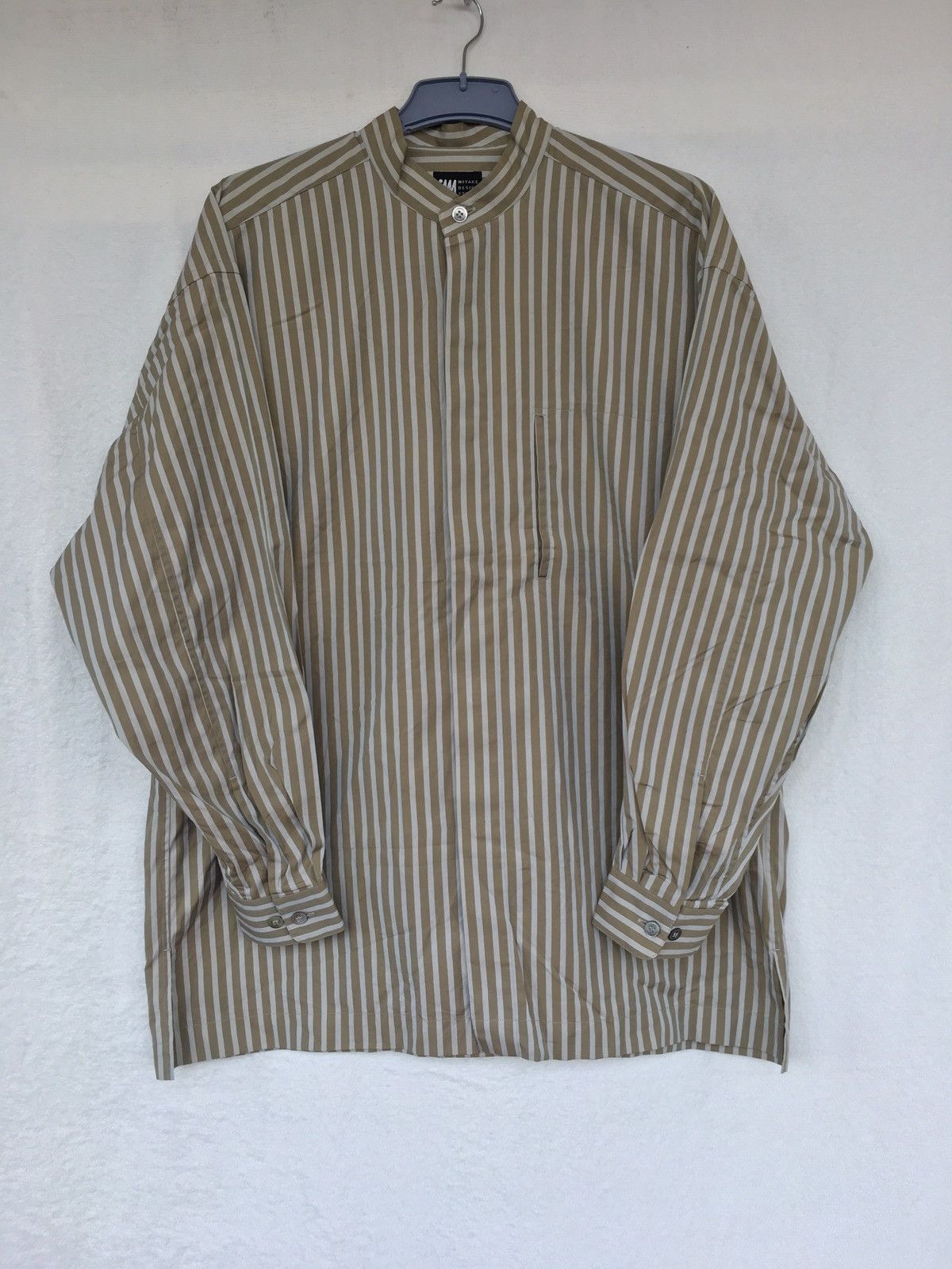 Issey Miyake mandarin stripe shirt Size US L / EU 52-54 / 3 - 1 Thumbnail