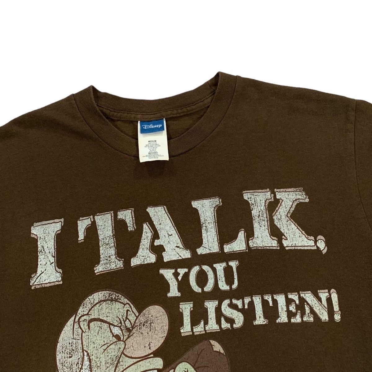 Disney VTG Disney Grumpy I Talk You Listen Florida Brown T Shirt Size US M / EU 48-50 / 2 - 2 Thumbnail