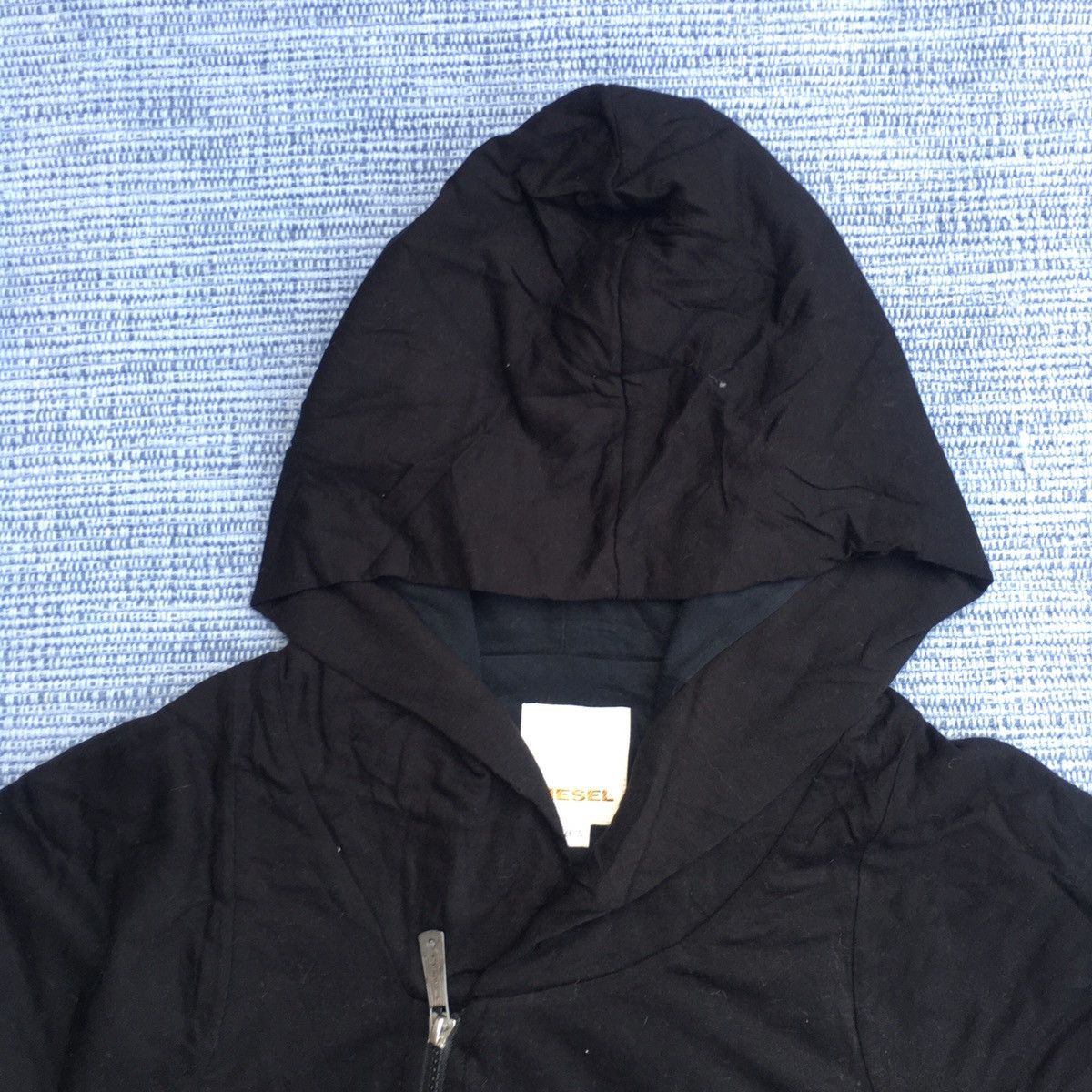 Diesel asymetrical black rayon-wool jacket Size US S / EU 44-46 / 1 - 2 Thumbnail