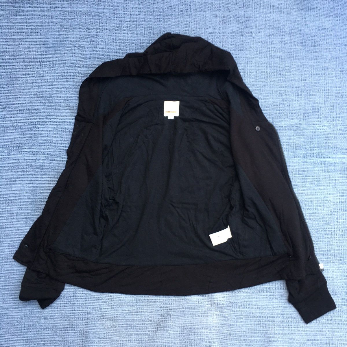 Diesel asymetrical black rayon-wool jacket Size US S / EU 44-46 / 1 - 7 Thumbnail