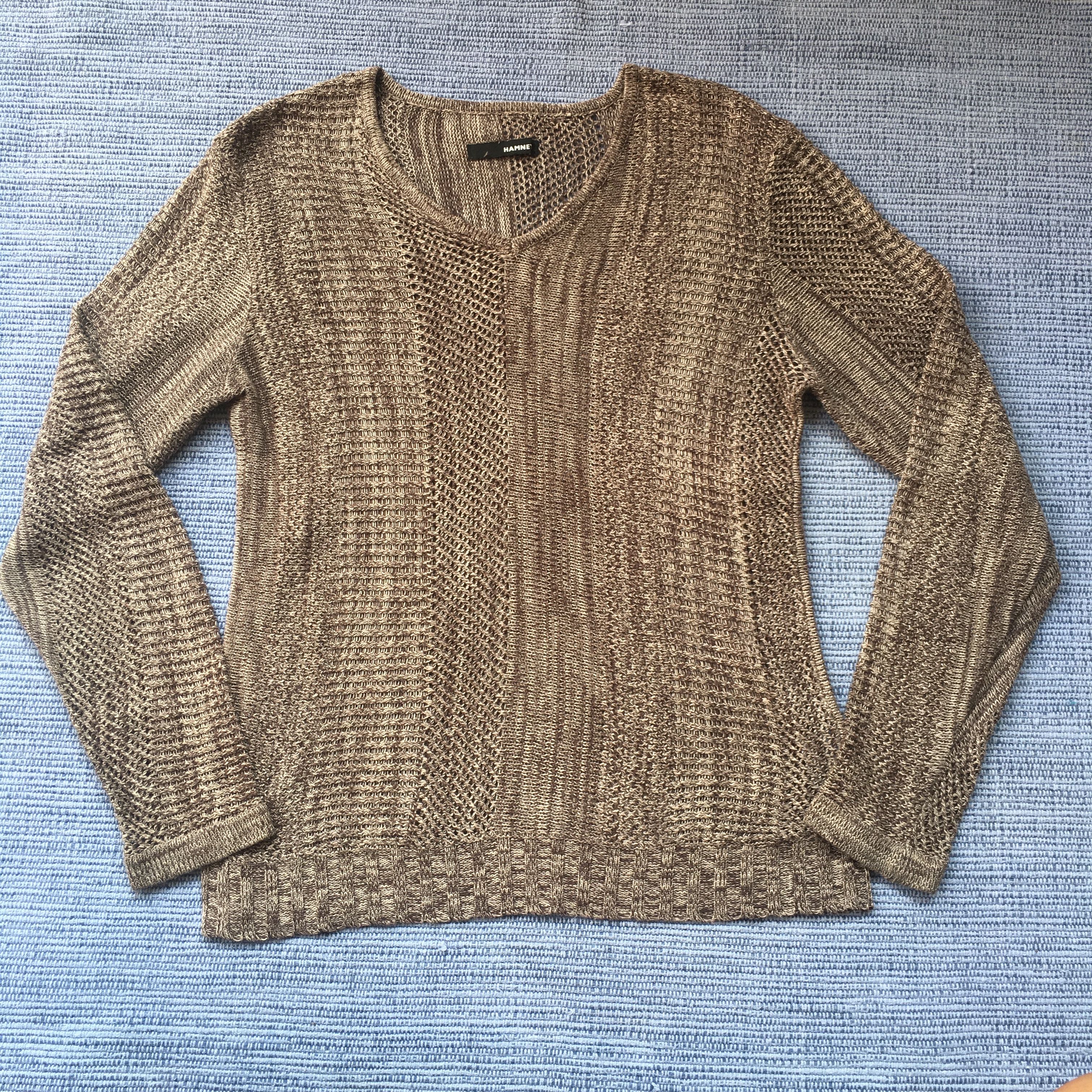 image of Katharine Hamnett London Mesh Knitwear in Brown, Men's (Size Large)