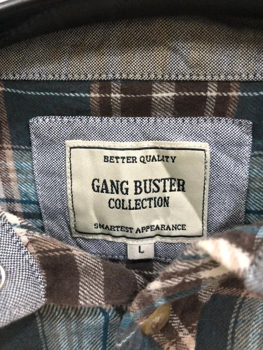 Vintage Vintage Gang Buster Plaid Tartan Flannel Shirt 👕 Size US L / EU 52-54 / 3 - 4 Thumbnail
