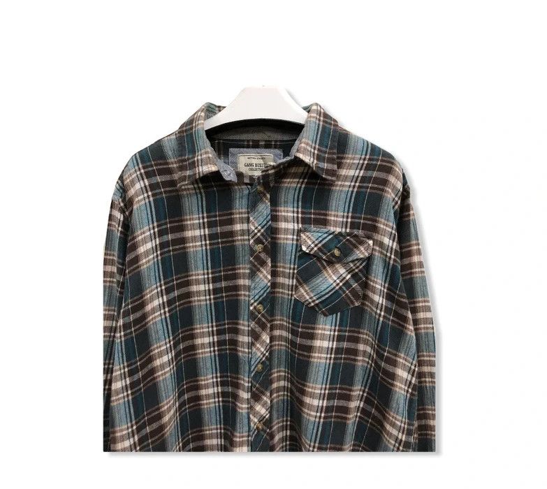 Vintage Vintage Gang Buster Plaid Tartan Flannel Shirt 👕 Size US L / EU 52-54 / 3 - 2 Thumbnail