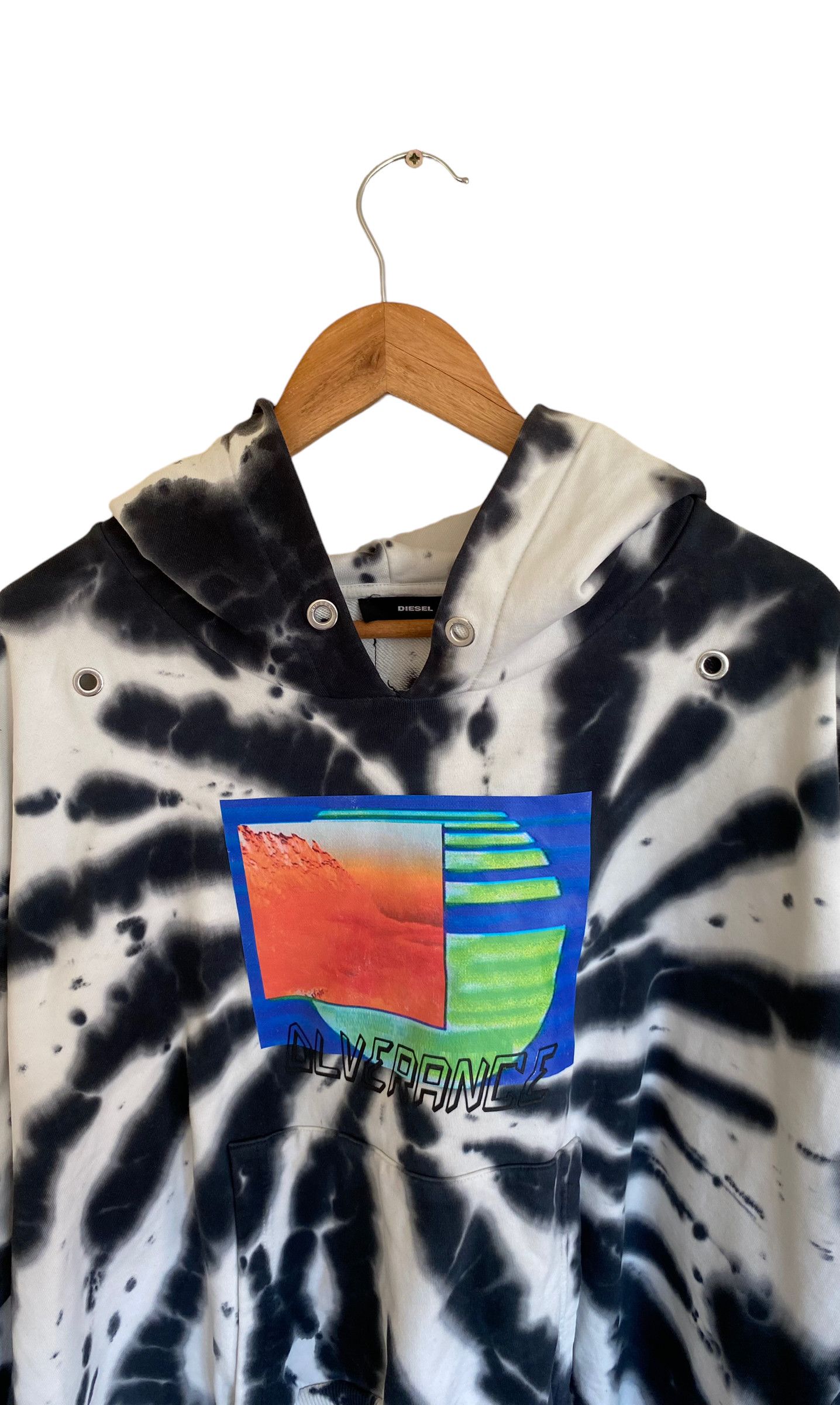 Designer × Diesel Diesel Tie dye boxy asymetric oversized hoodie Size US M / EU 48-50 / 2 - 5 Thumbnail