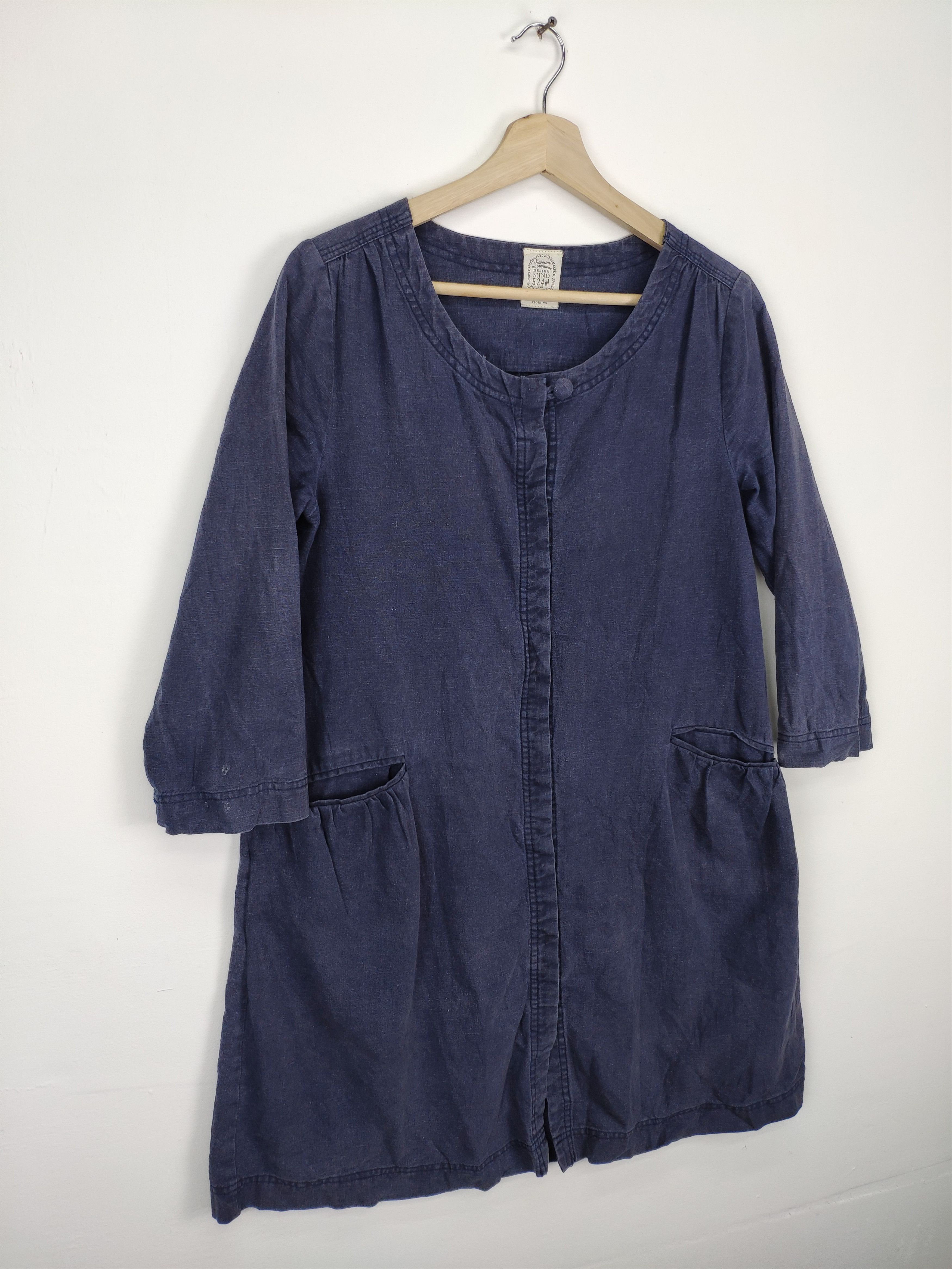 Japanese Brand × Vintage Vintage Denim Style Mini Dress Women Size S / US 4 / IT 40 - 3 Thumbnail