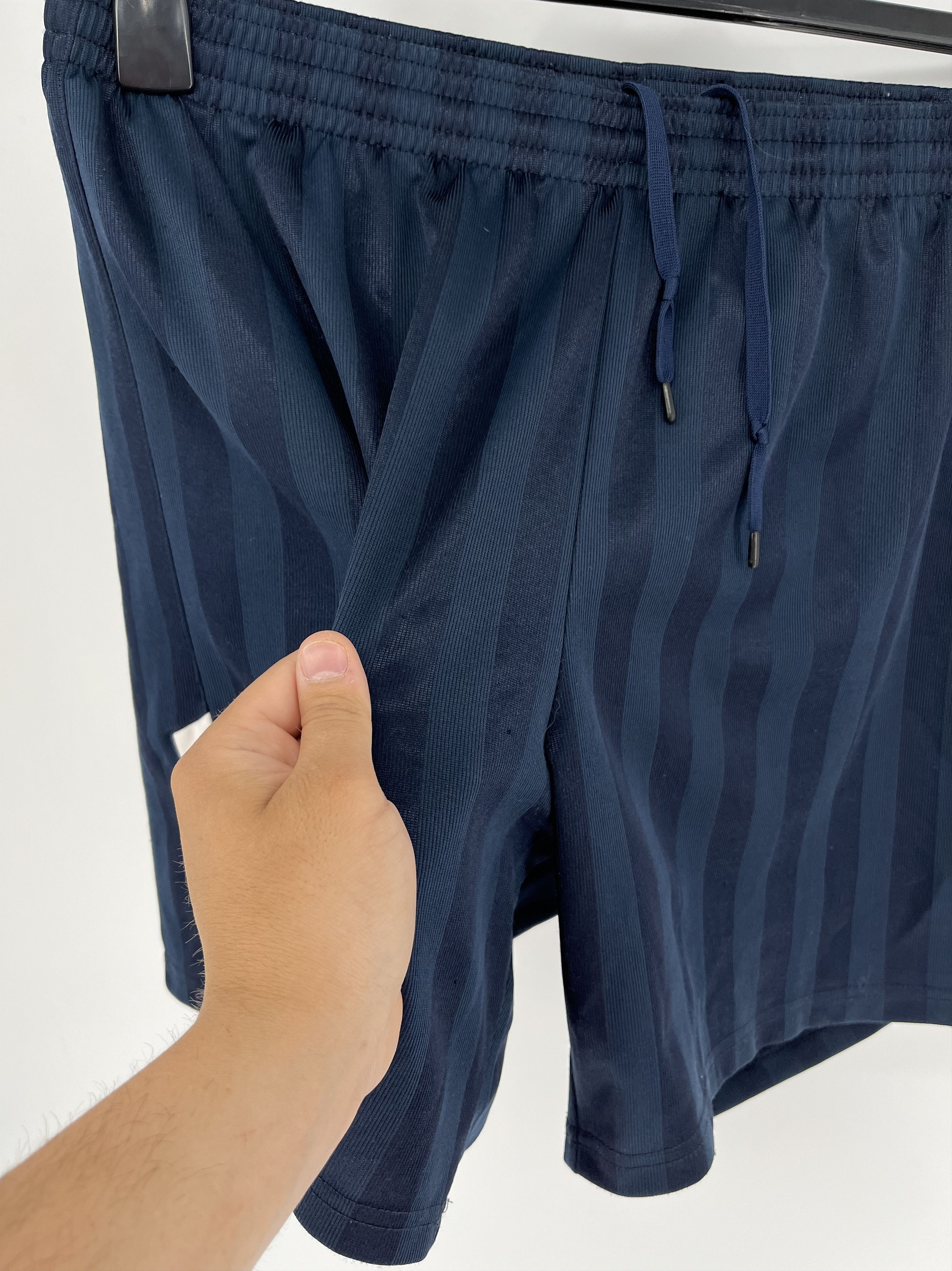 Nike × Vintage 90s Vintage Nike Black Nylon Mini Swoosh Shorts Travis Style Size US 32 / EU 48 - 3 Thumbnail