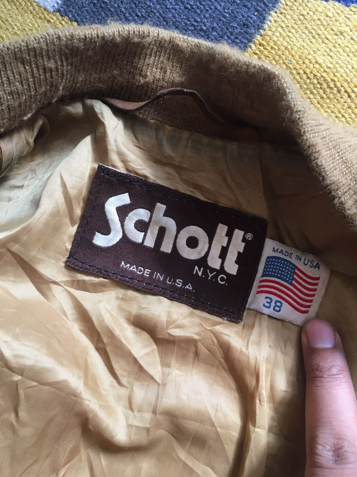 Schott 90s suede leather jacket Size US M / EU 48-50 / 2 - 6 Thumbnail