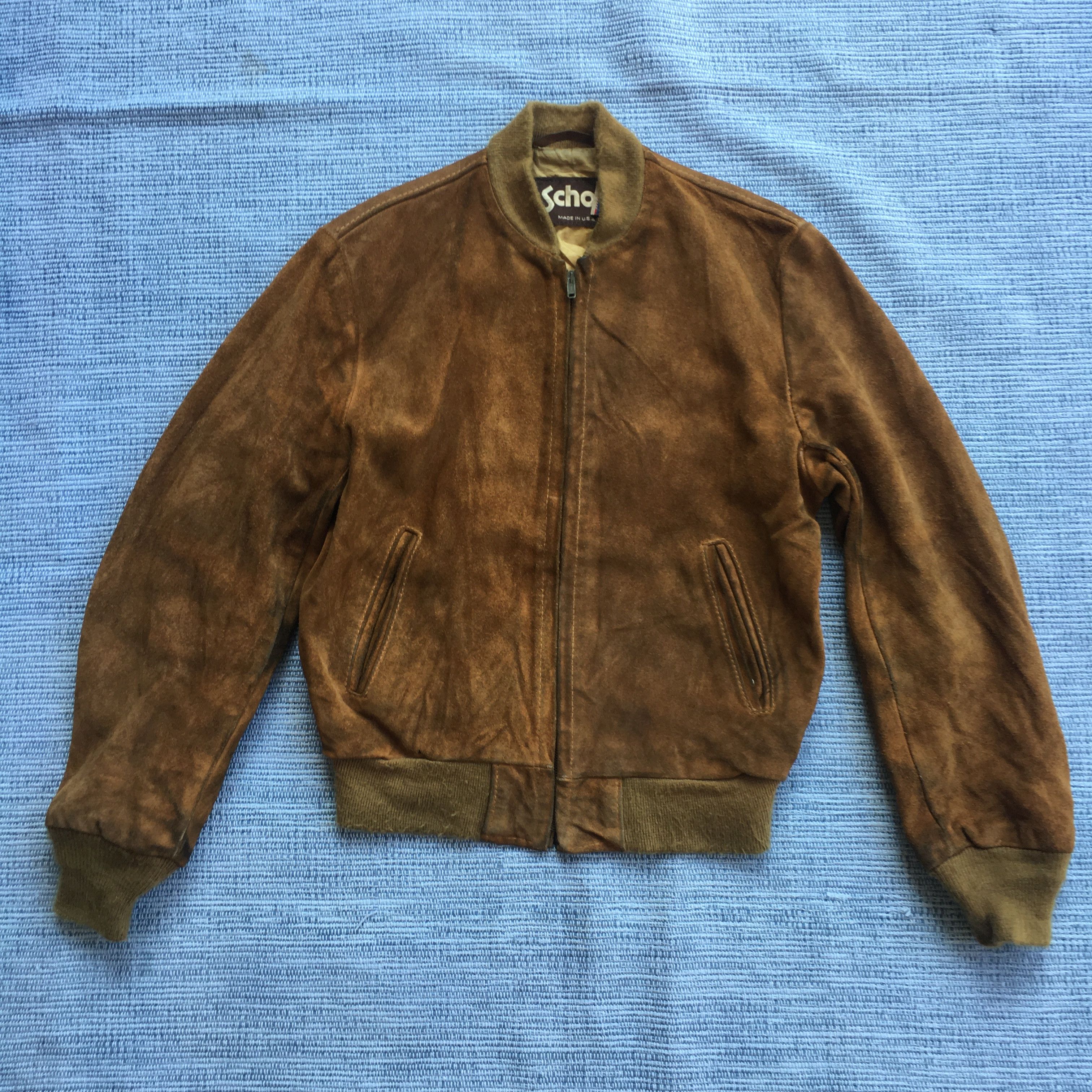Schott 90s suede leather jacket Size US M / EU 48-50 / 2 - 9 Thumbnail