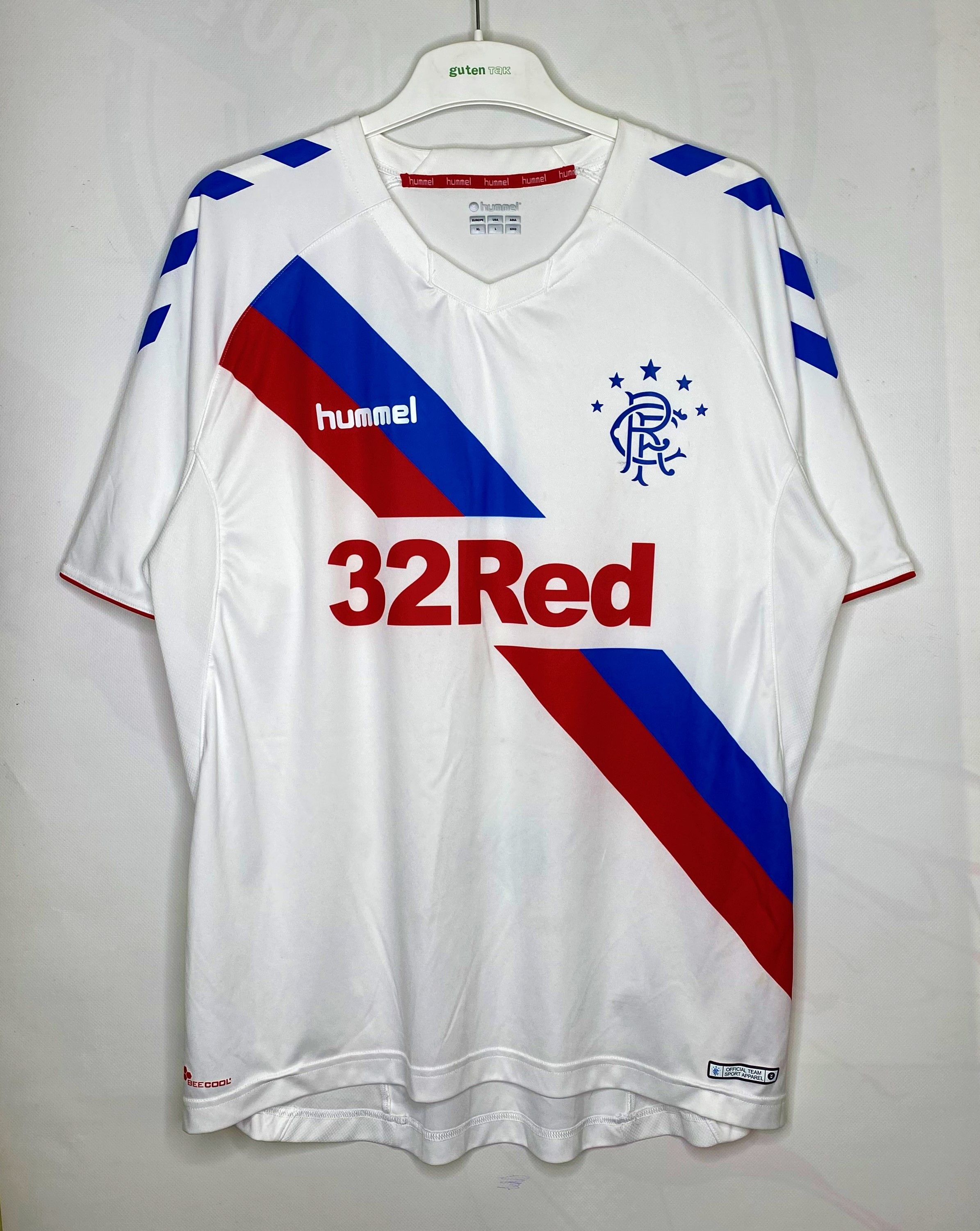 Hummel × UEFA RANGERS 2018 2019 AWAY FOOTBALL SHIRT SOCCER JERSEY HUMMEL Size US L / EU 52-54 / 3 - 1 Thumbnail