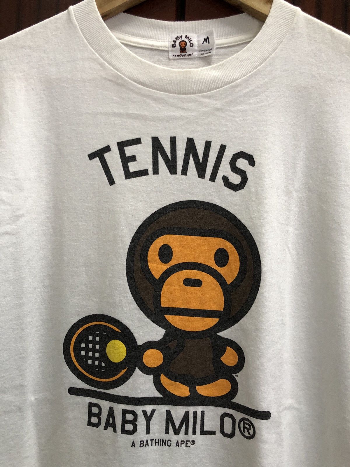 Bape 2005 BABY MILO SPORTS TENNIS TEE Size US M / EU 48-50 / 2 - 3 Thumbnail