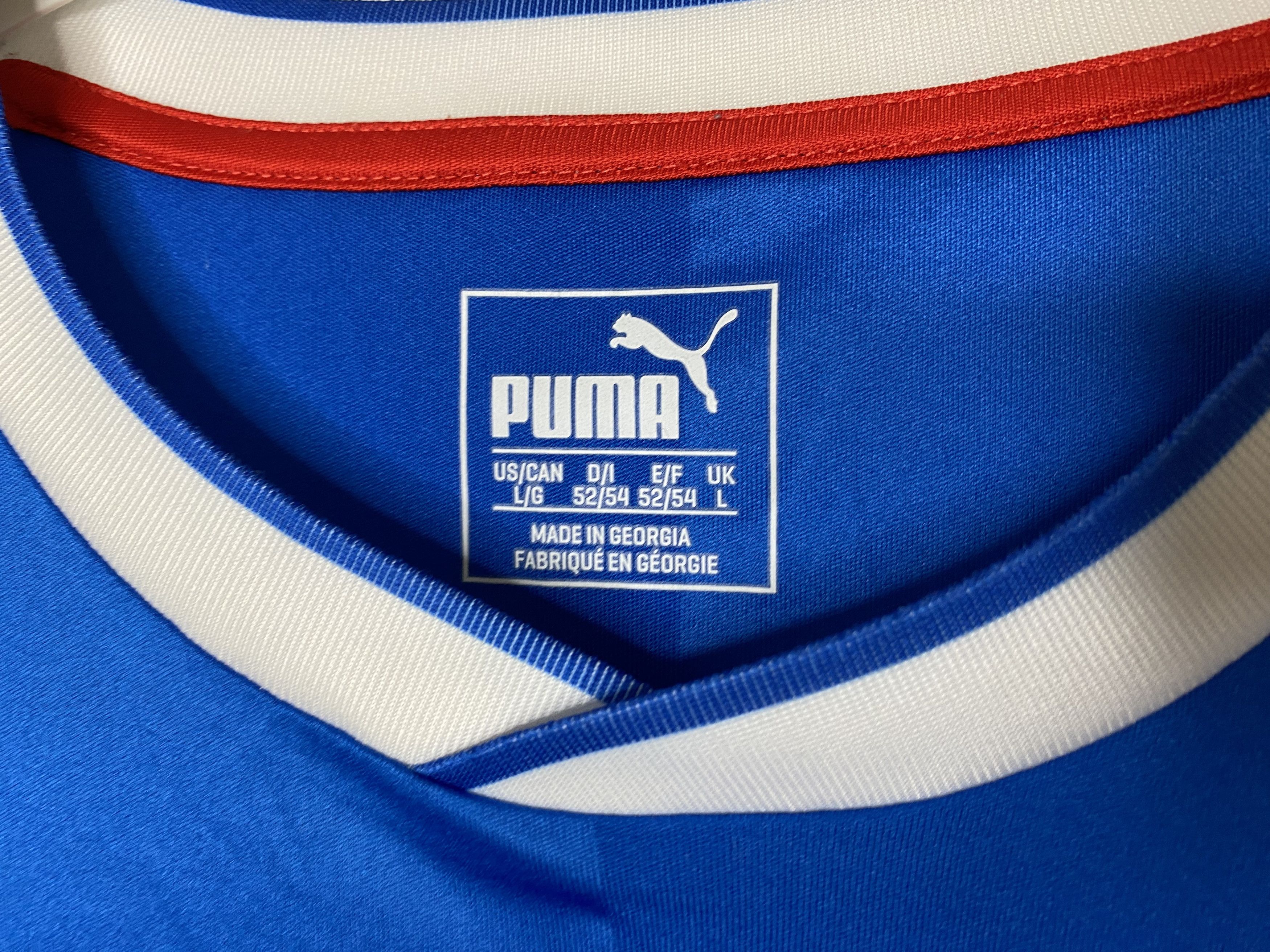 Puma RANGERS 2016 2018 HOME FOOTBALL SHIRT SOCCER JERSEY PUMA Size US L / EU 52-54 / 3 - 6 Thumbnail