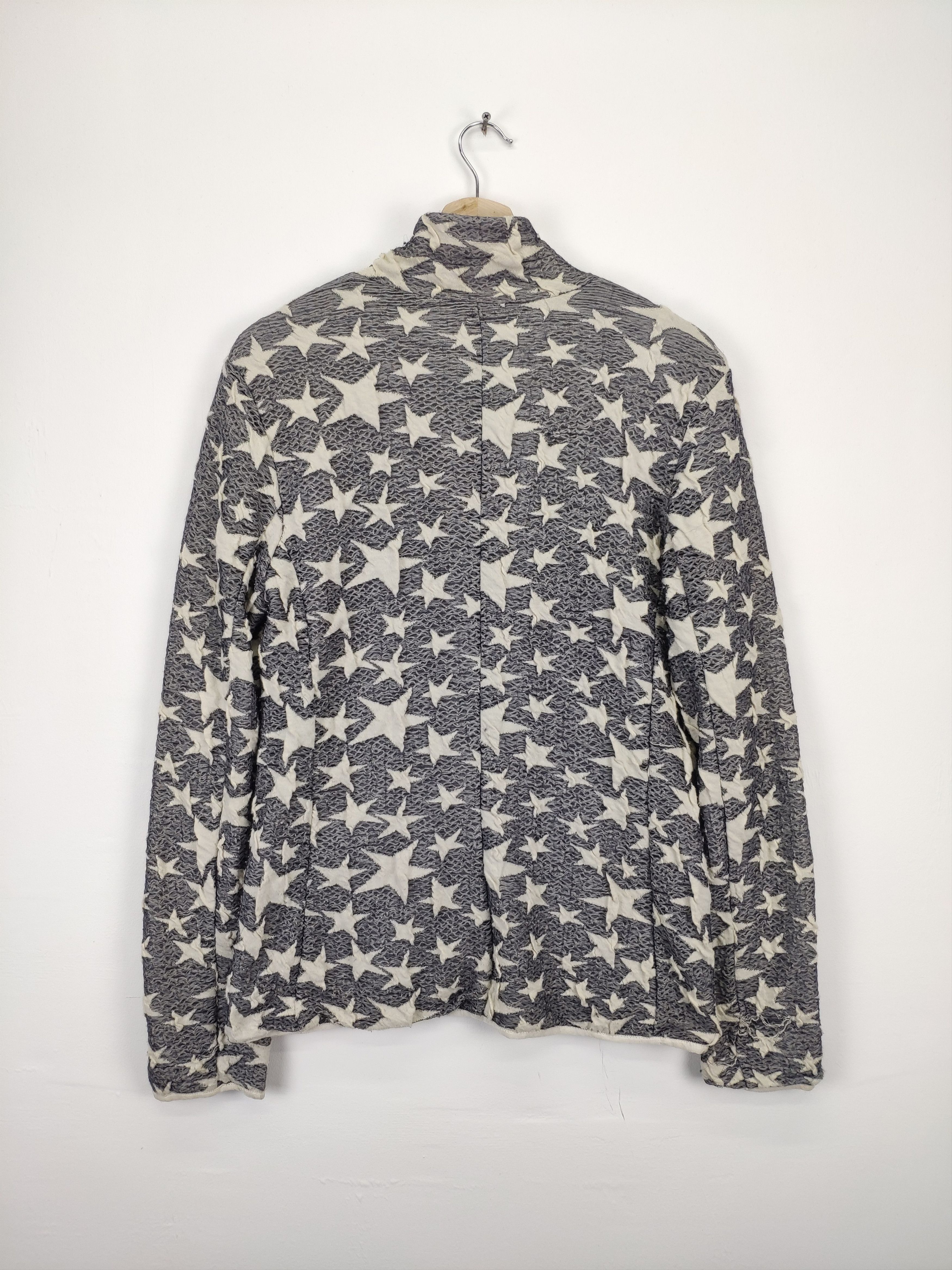 Japanese Brand × Vintage Vintage Cardigan Star Motif Fullprint Reversible Size US M / EU 48-50 / 2 - 10 Thumbnail
